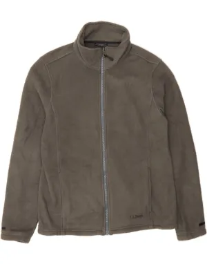 L.L.BEAN Mens Fleece Jacket UK 38 Medium Grey Polyester