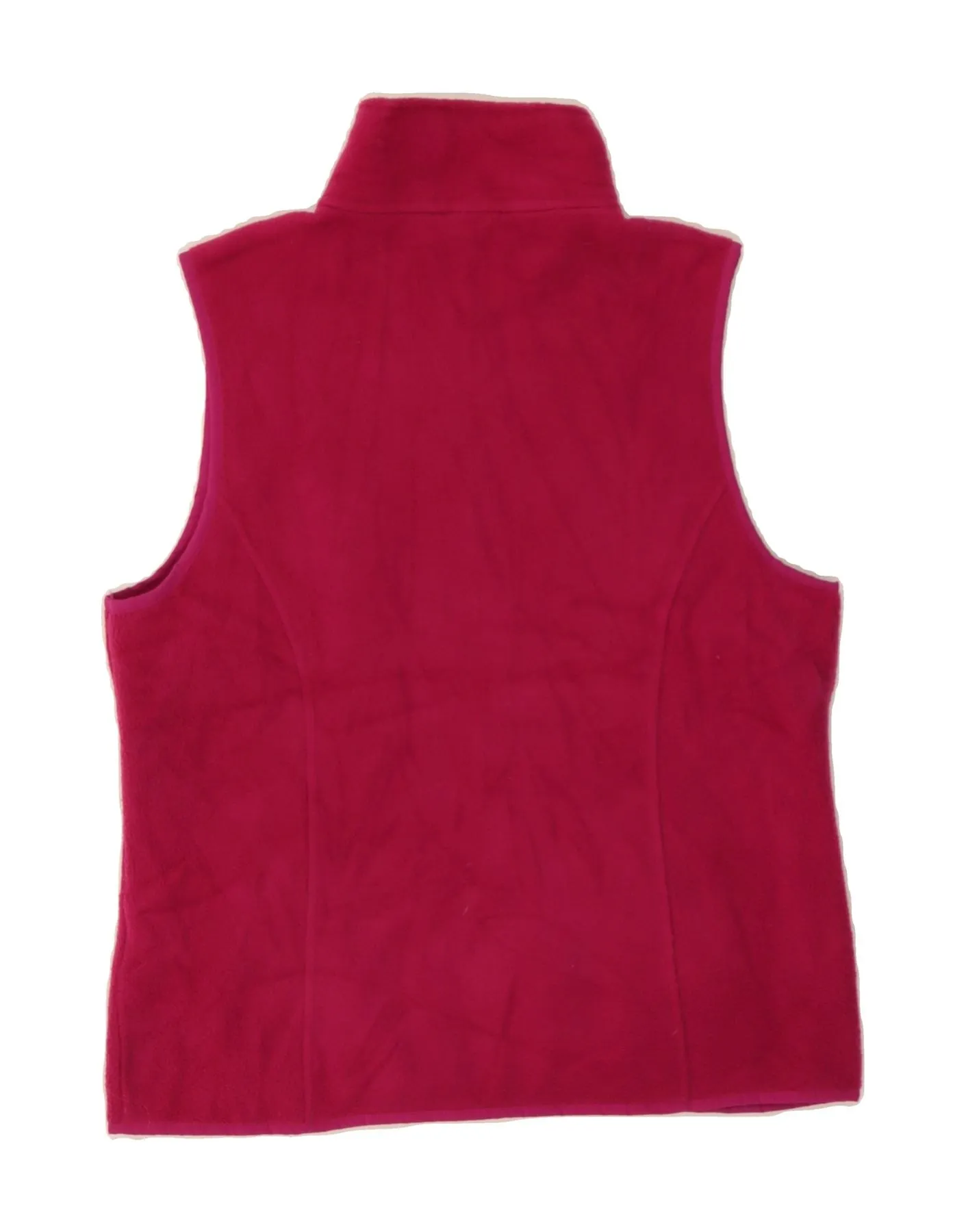 L.L.BEAN Womens Fleece Gilet UK 10 Small Pink Polyester