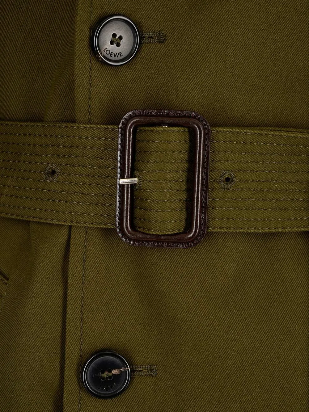 Loewe Belted Double-Breasted Trench Coat