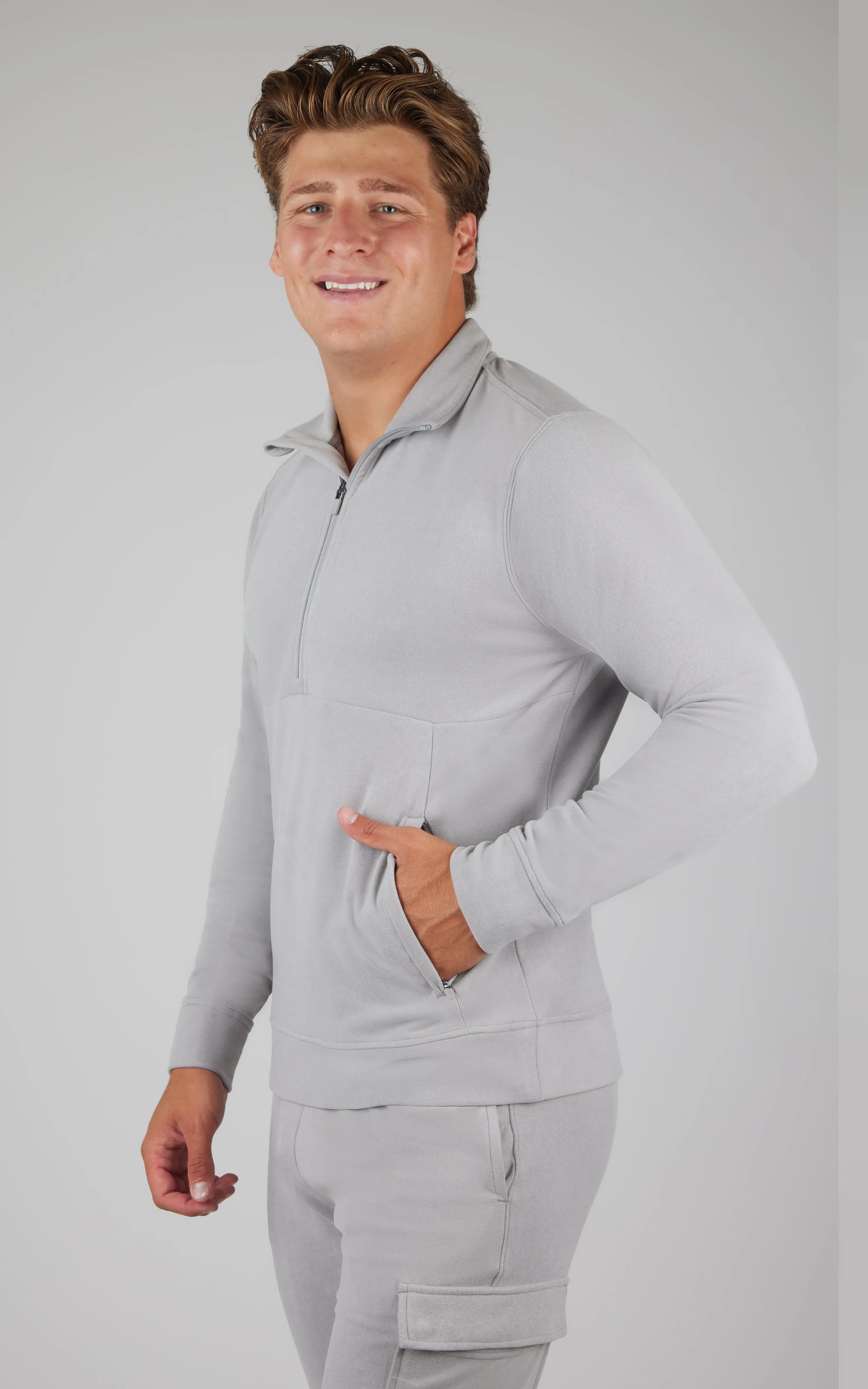Mens Ultra Fleece Half Zip Jacket
