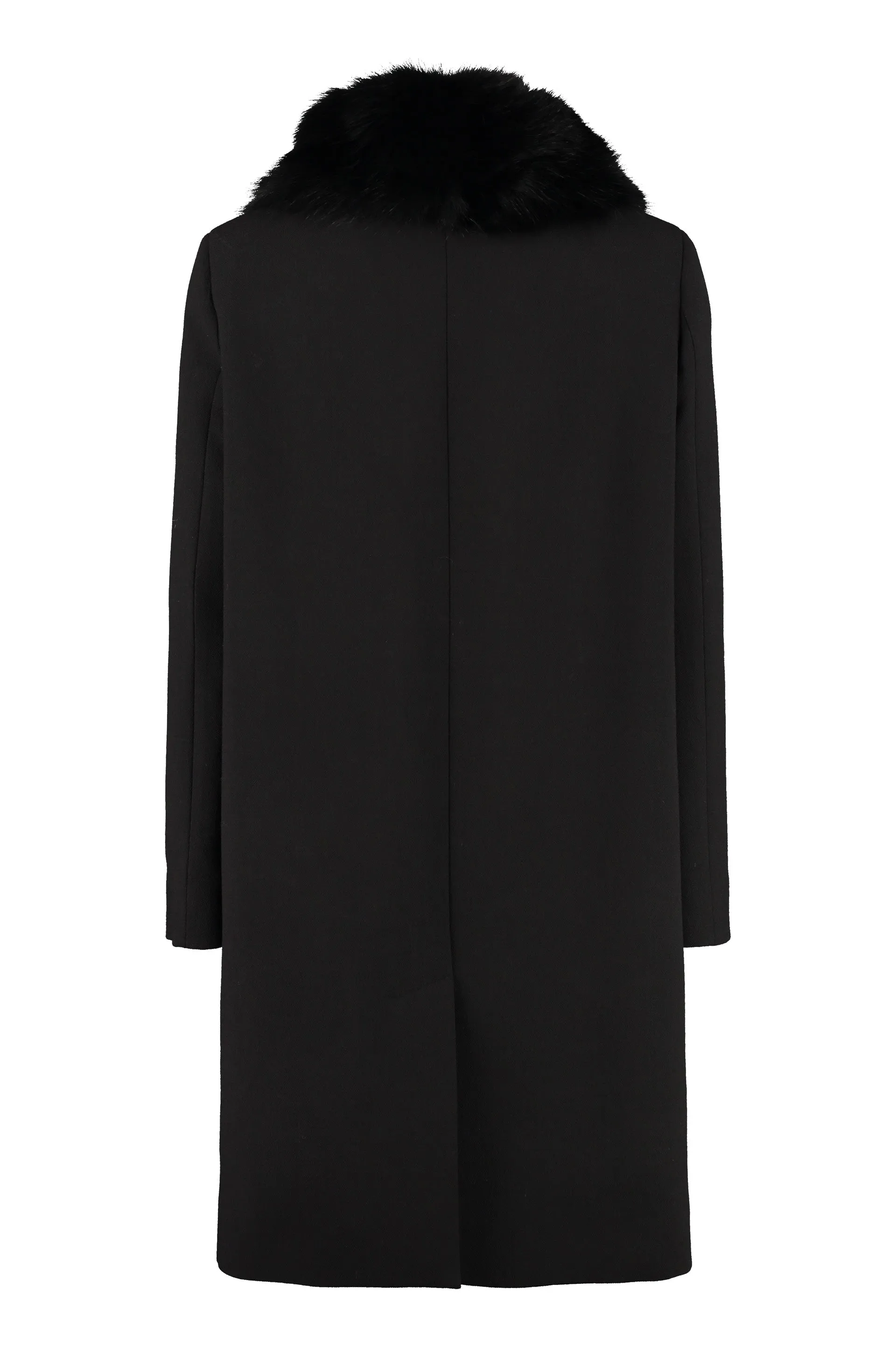 Miu Miu Single Breasted Crepe Coat