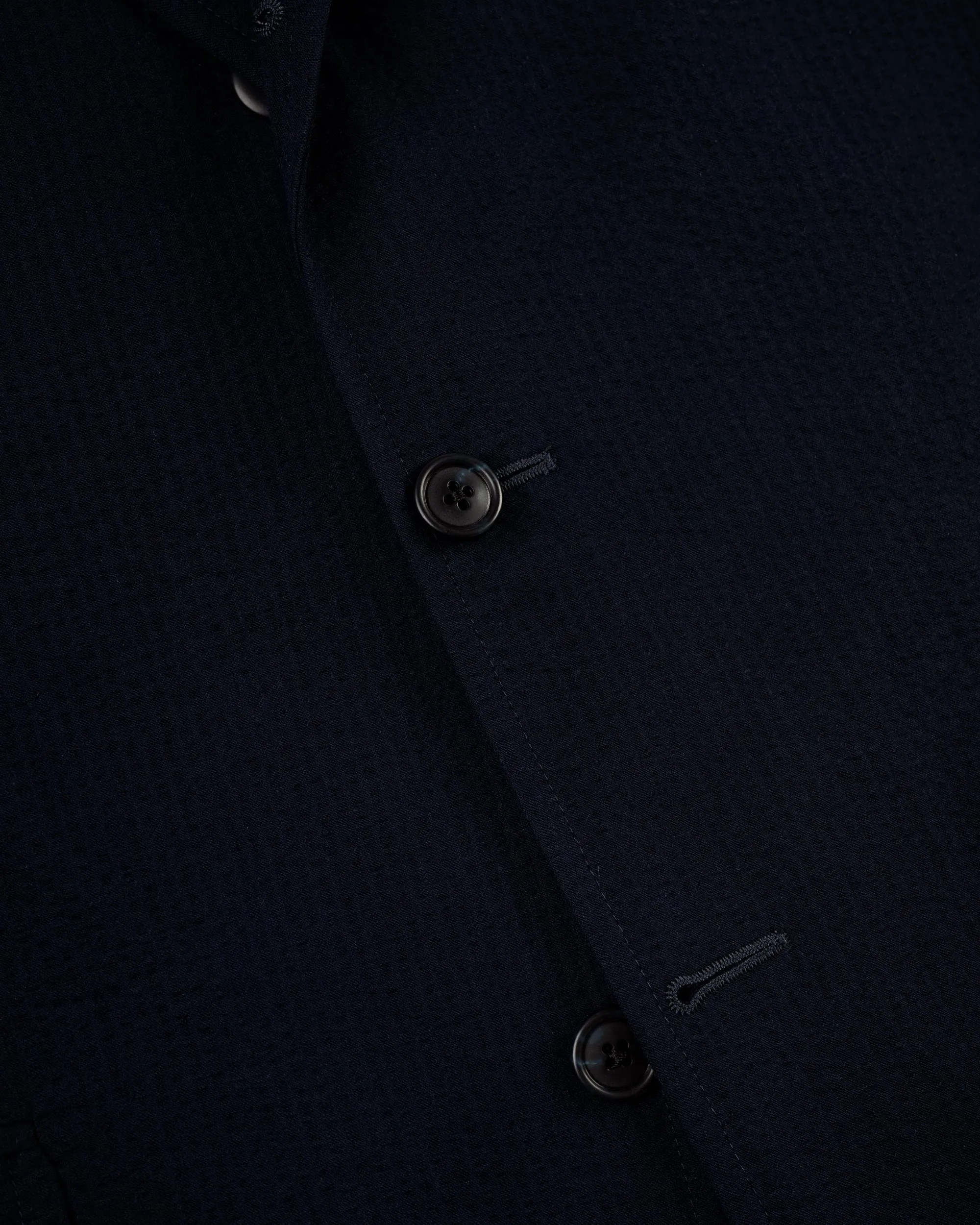 NAVY COTTON SEERSUCKER SPORT COAT -  MTO