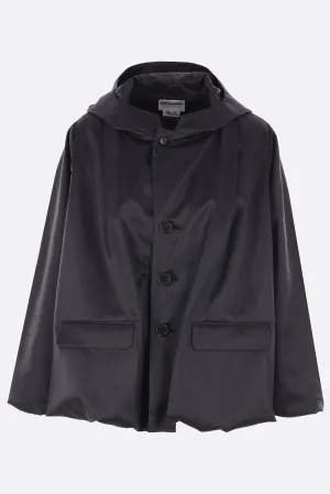 nylon hooded jacket