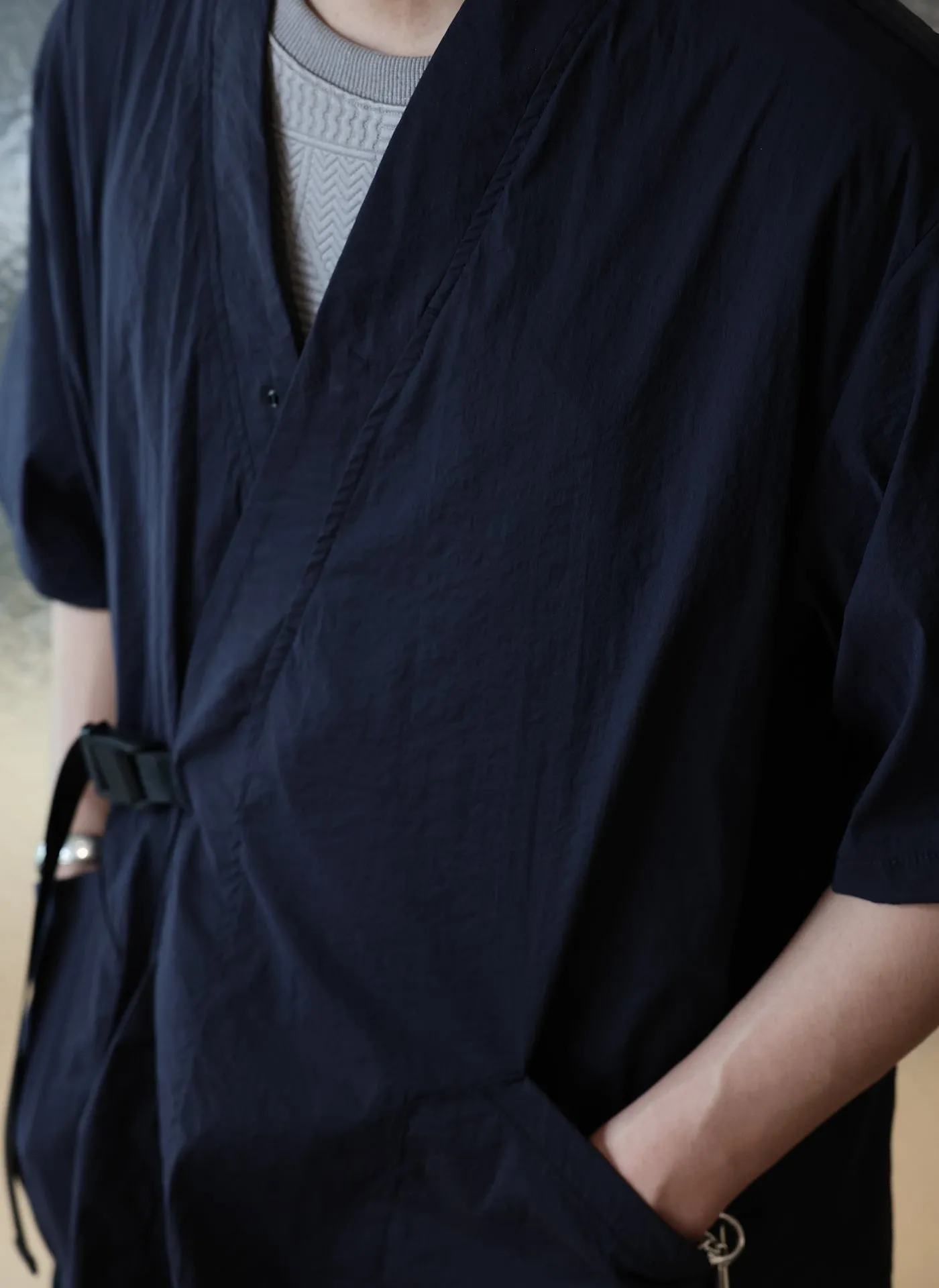 Nylon Polyester Business Pack Kimono Jacket