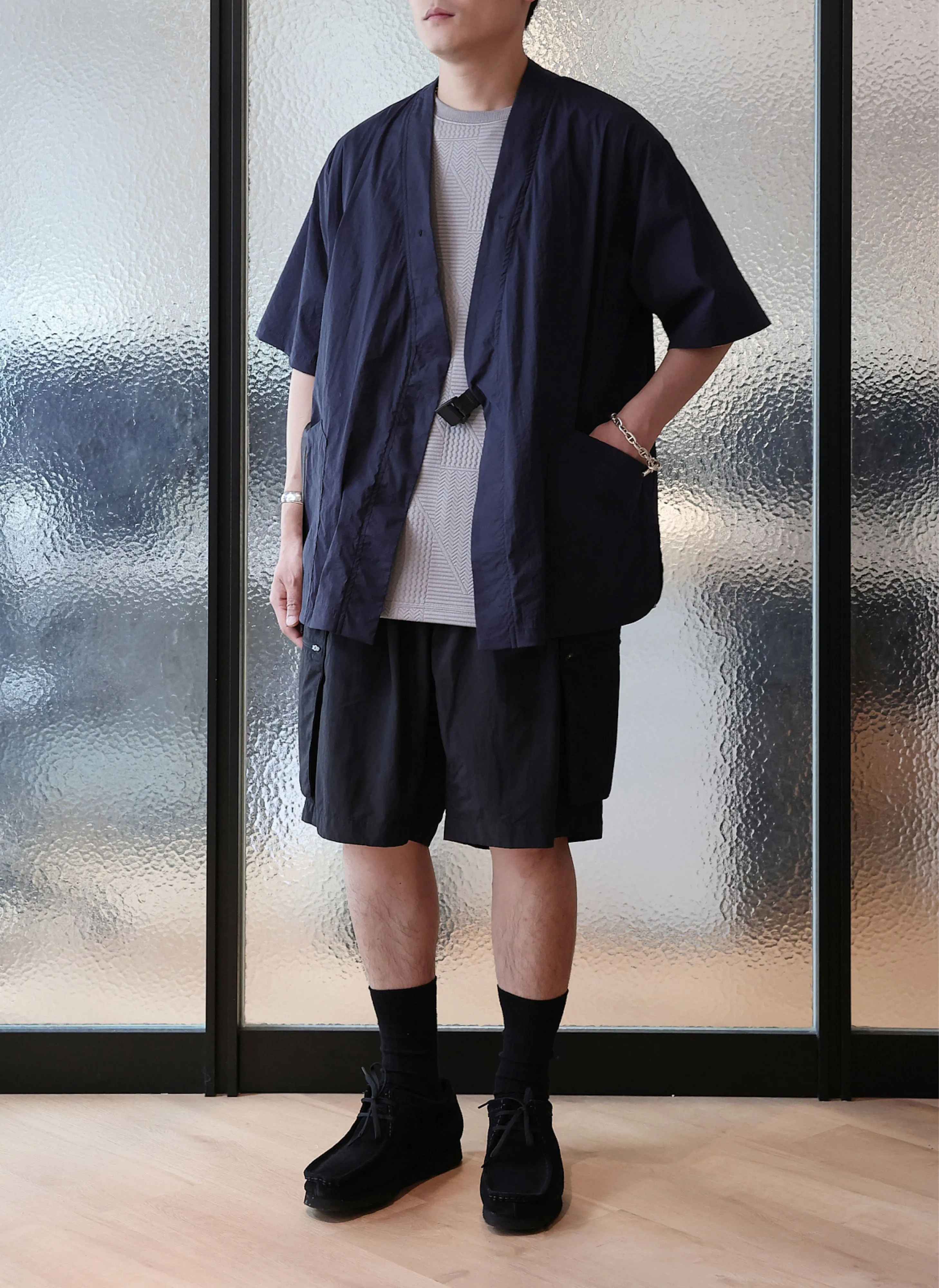 Nylon Polyester Business Pack Kimono Jacket