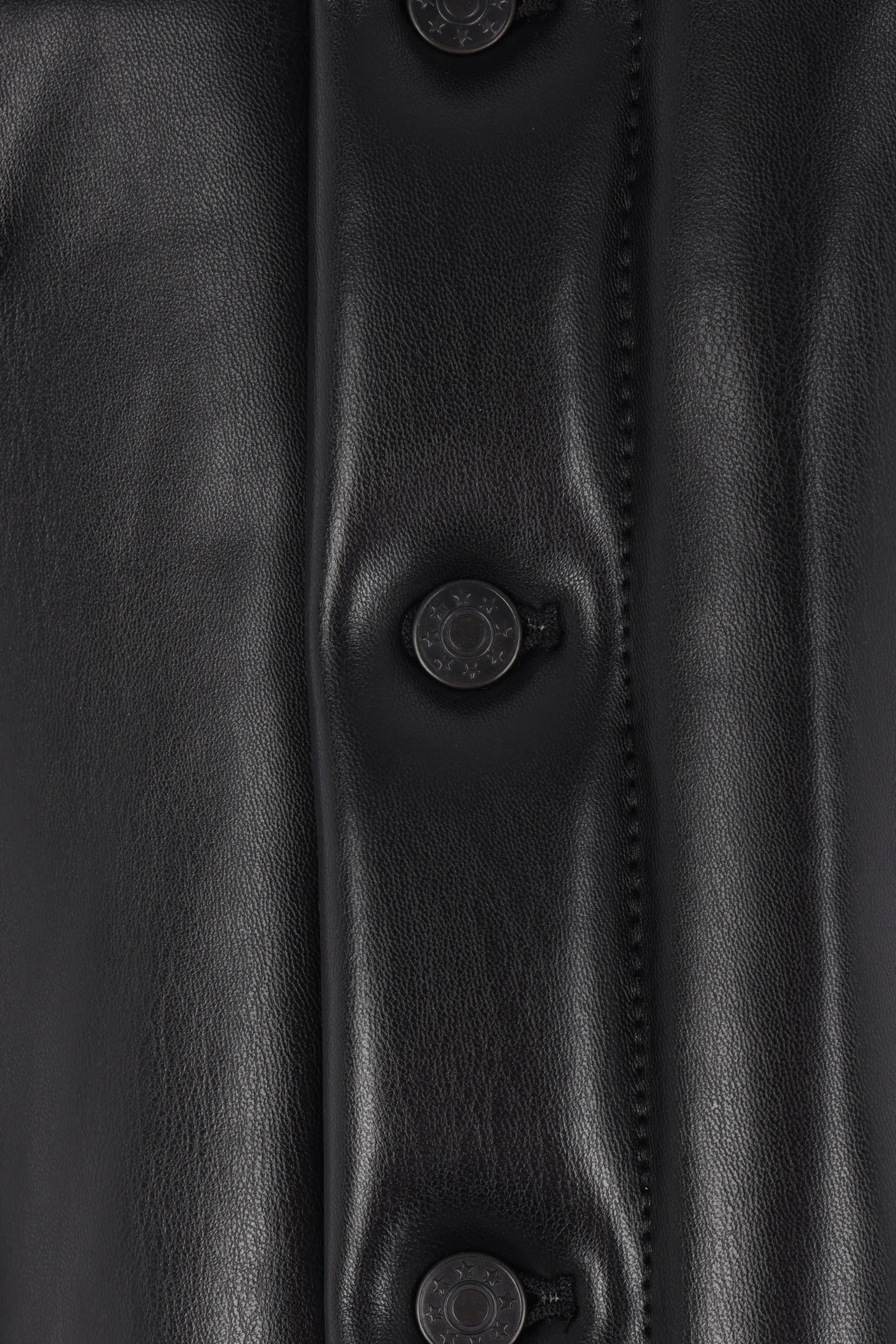 oversized jacket in faux leather