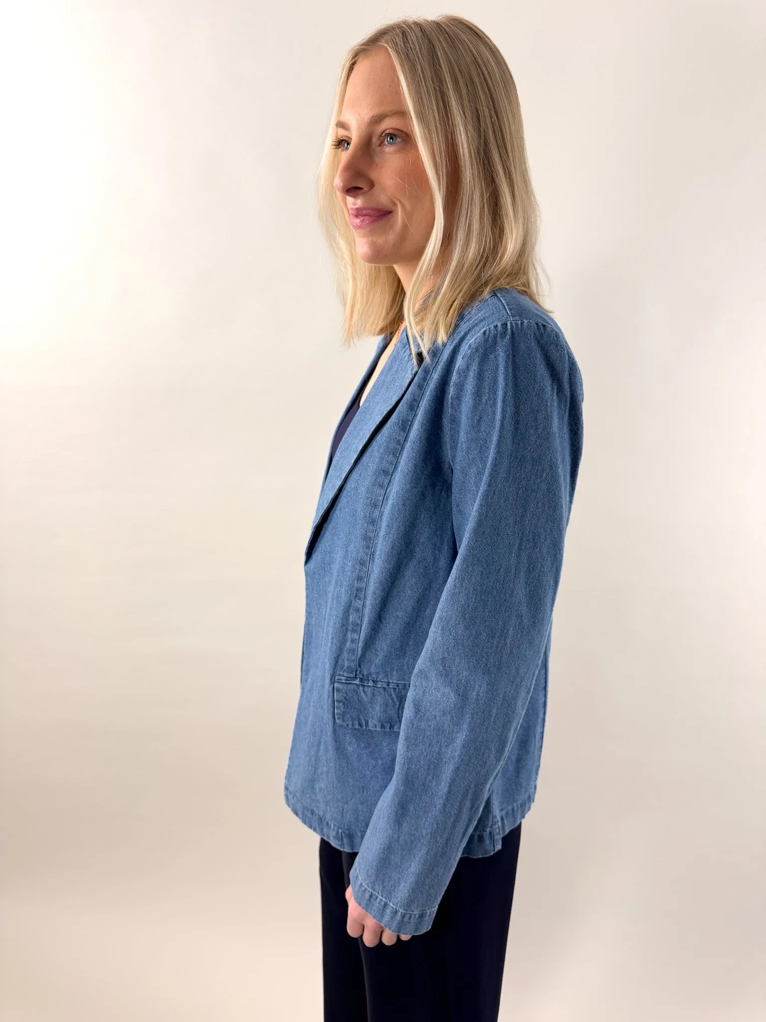 Payton Chambray Blazer