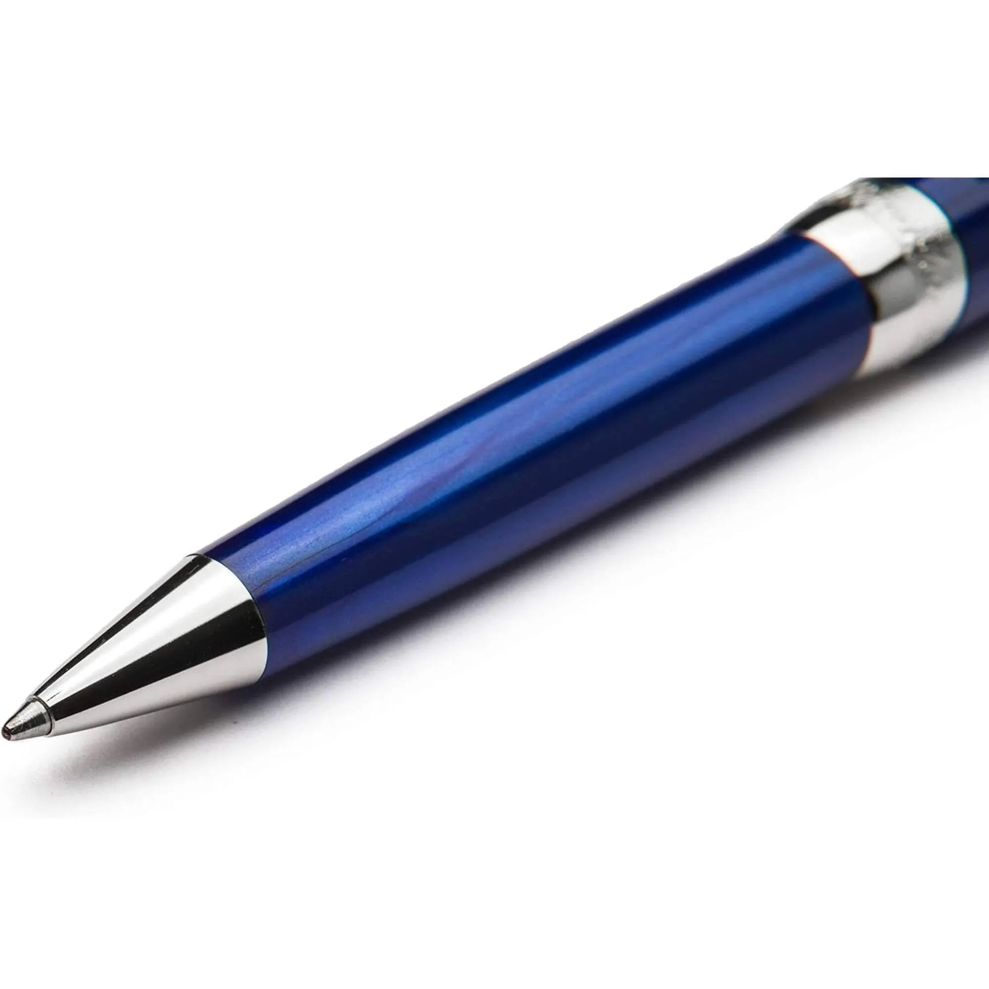 Pineider Ballpoint Pen - Full Metal Jacket Resin, Lightning Blue | SB0M0PP3103446