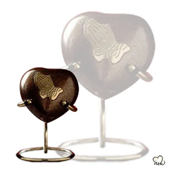 Praying Hands Religious Brass Cremation Urn