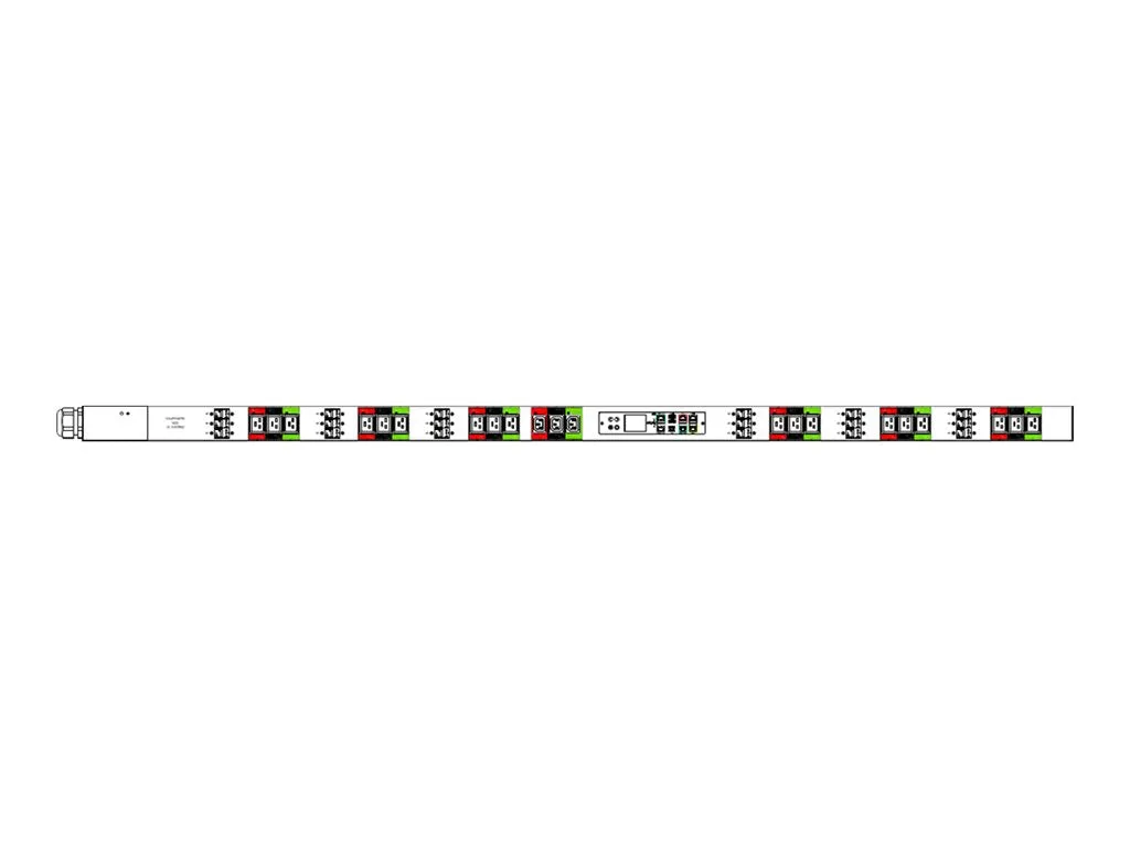 Raritan PX3-5215I2V-P1V4 - Power distribution unit (rack-mountable) - AC 415 V - 34500 VA - 3-phase - Ethernet 10/100, RS-232,