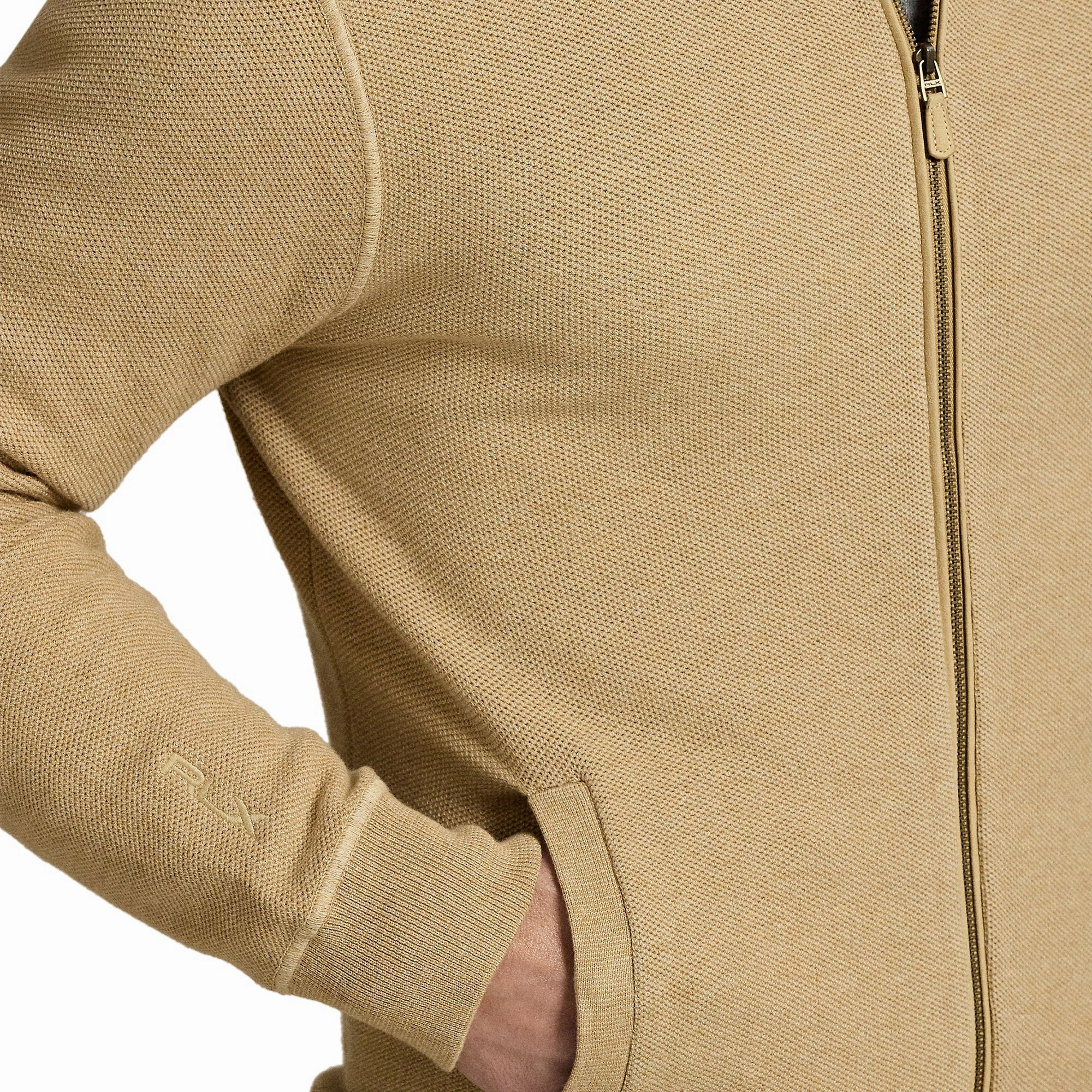 RLX Ralph Lauren Mesh Knit Full Zip Sweater