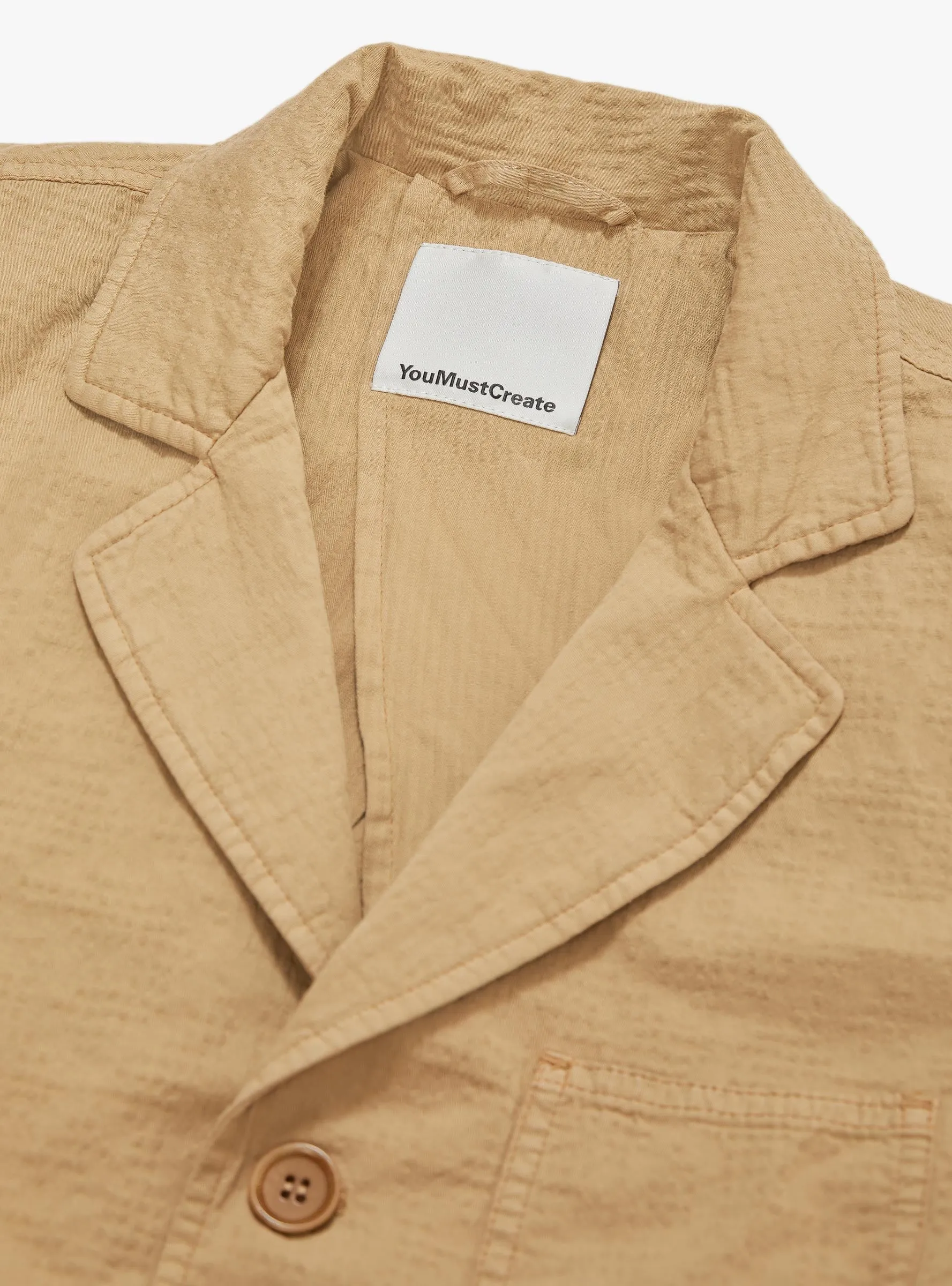 Scuttlers Jacket Jacquard Cotton Sand