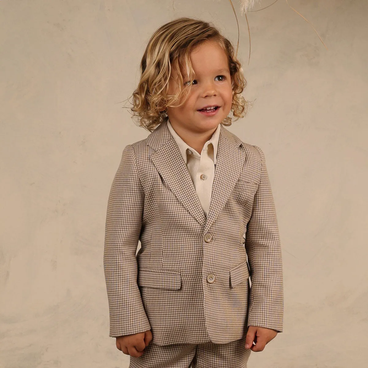 Sebastian Blazer - Golden Houndstooth - FINAL SALE