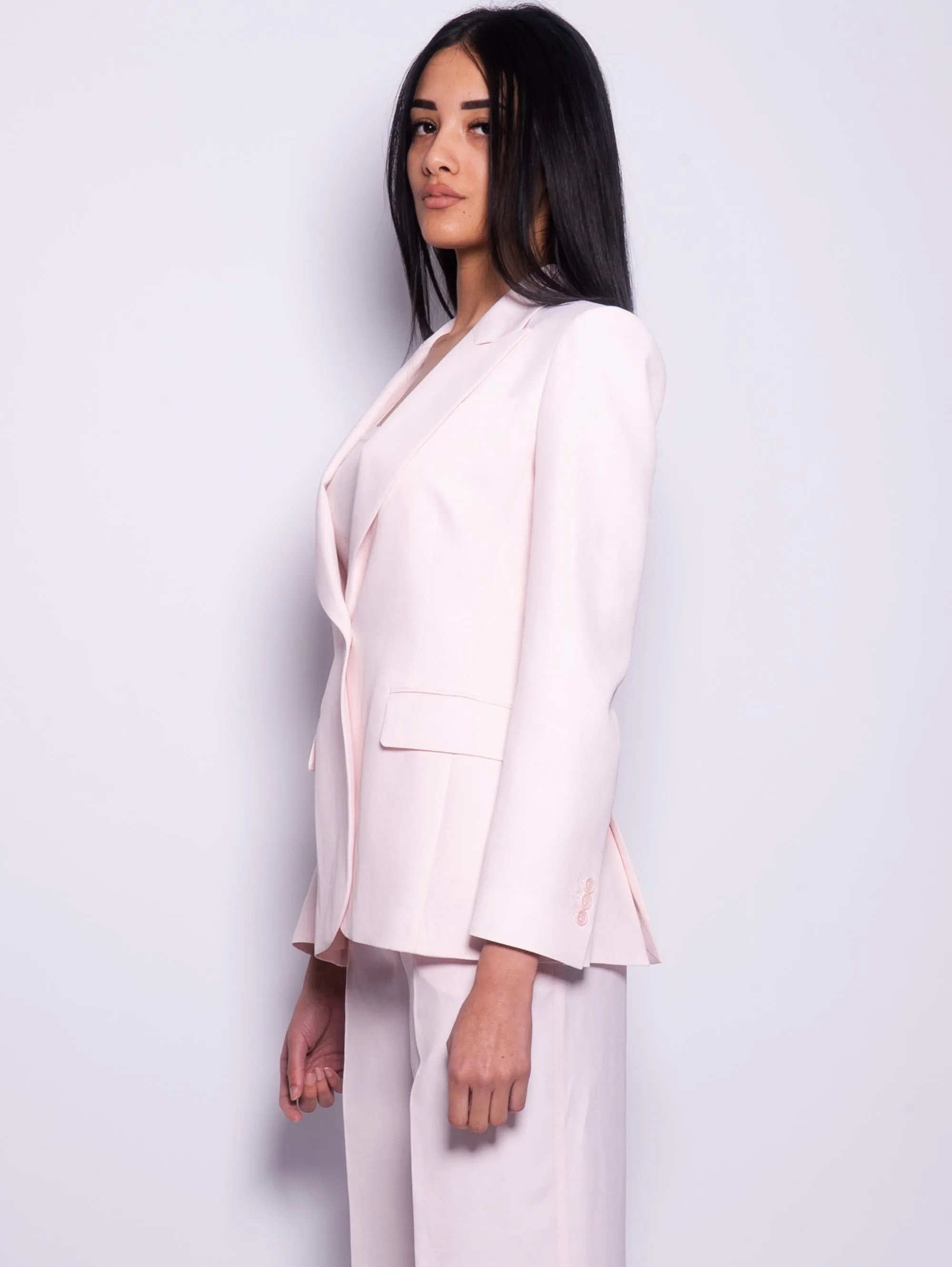 Single-breasted Blazer with Pesco Flower Peak Lapels