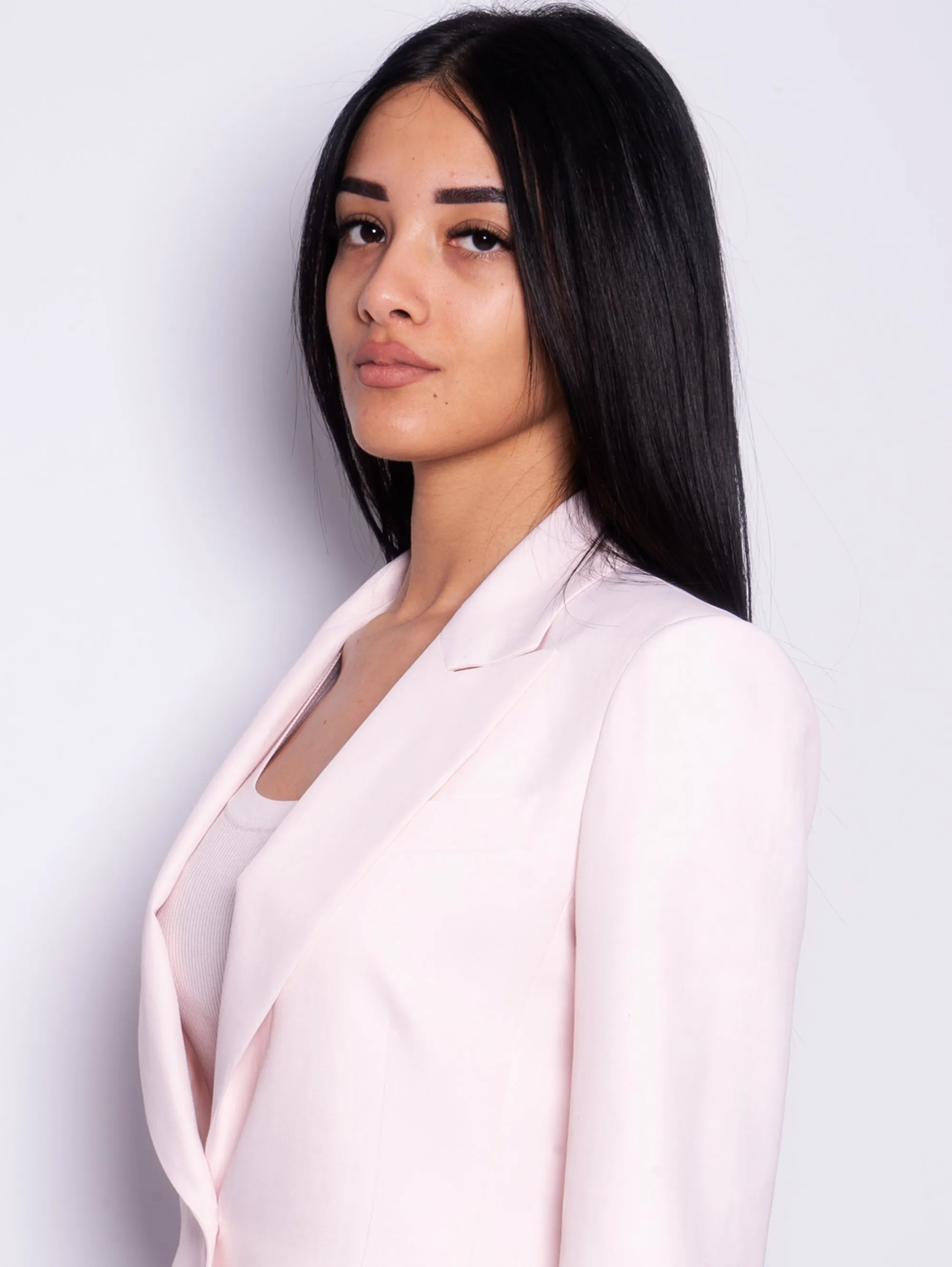 Single-breasted Blazer with Pesco Flower Peak Lapels