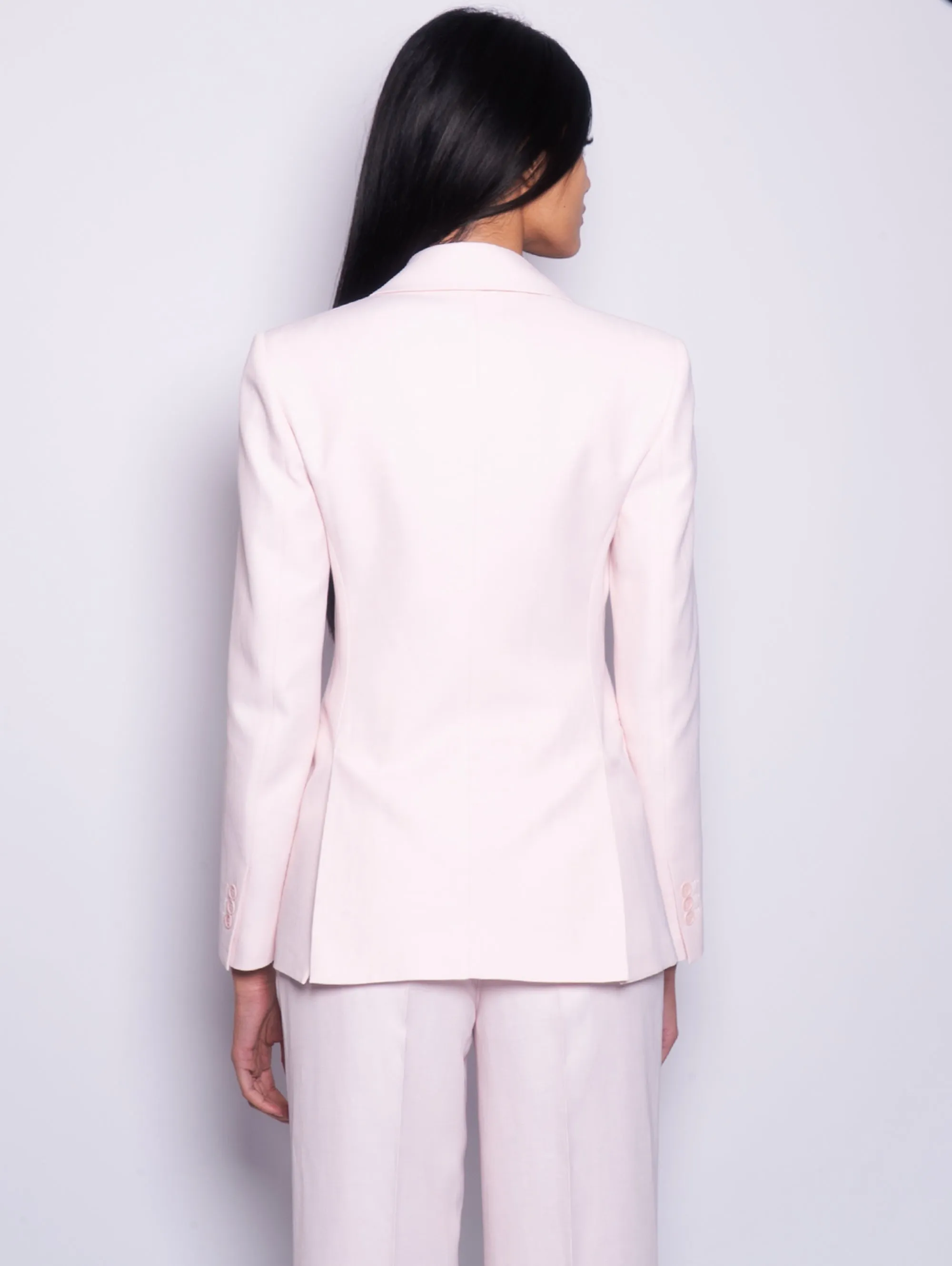 Single-breasted Blazer with Pesco Flower Peak Lapels