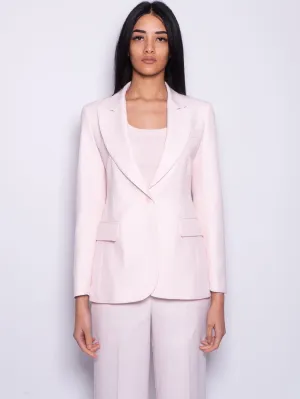 Single-breasted Blazer with Pesco Flower Peak Lapels