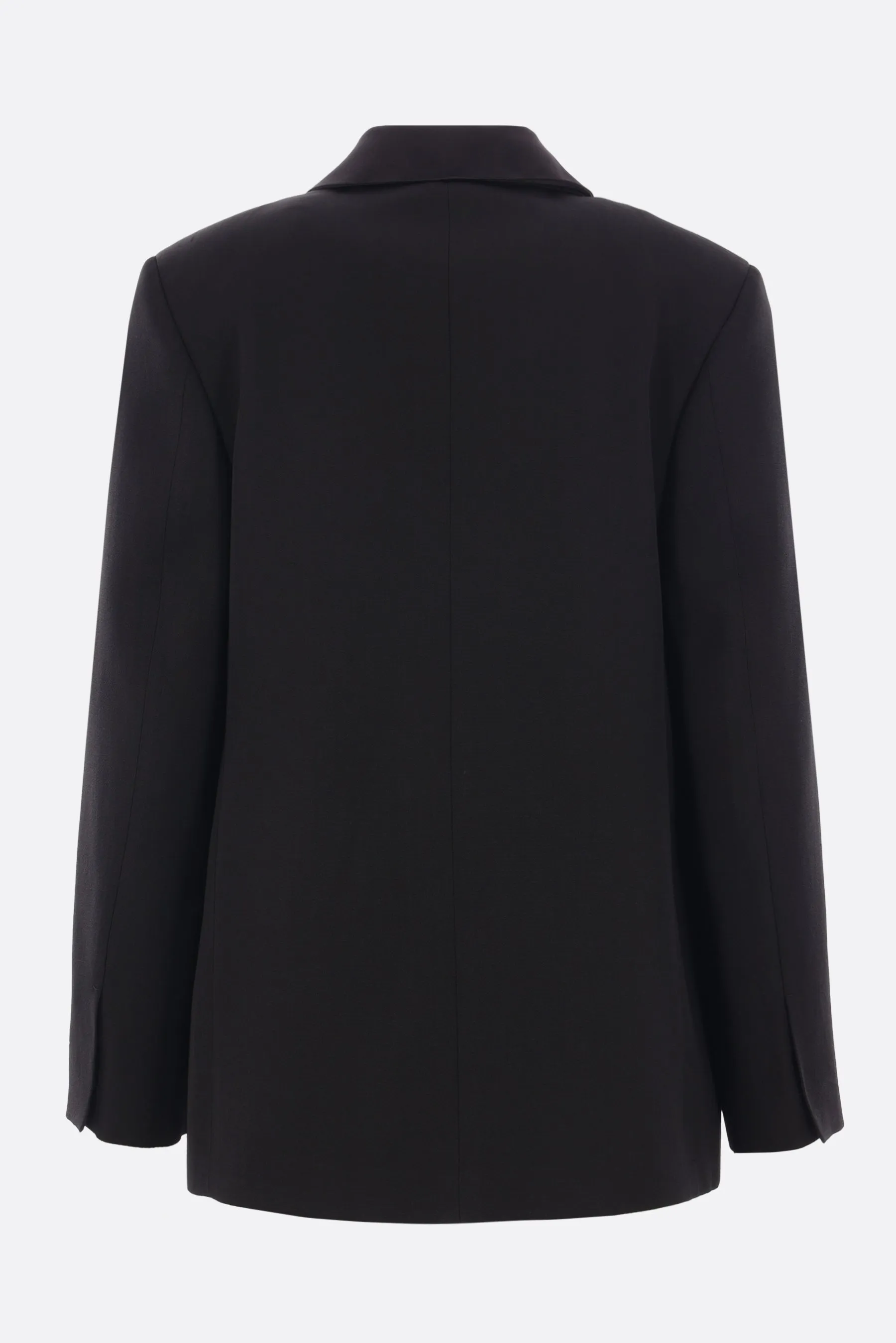single-breasted jacket in silk blend
