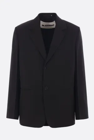 single-breasted jacket in silk blend