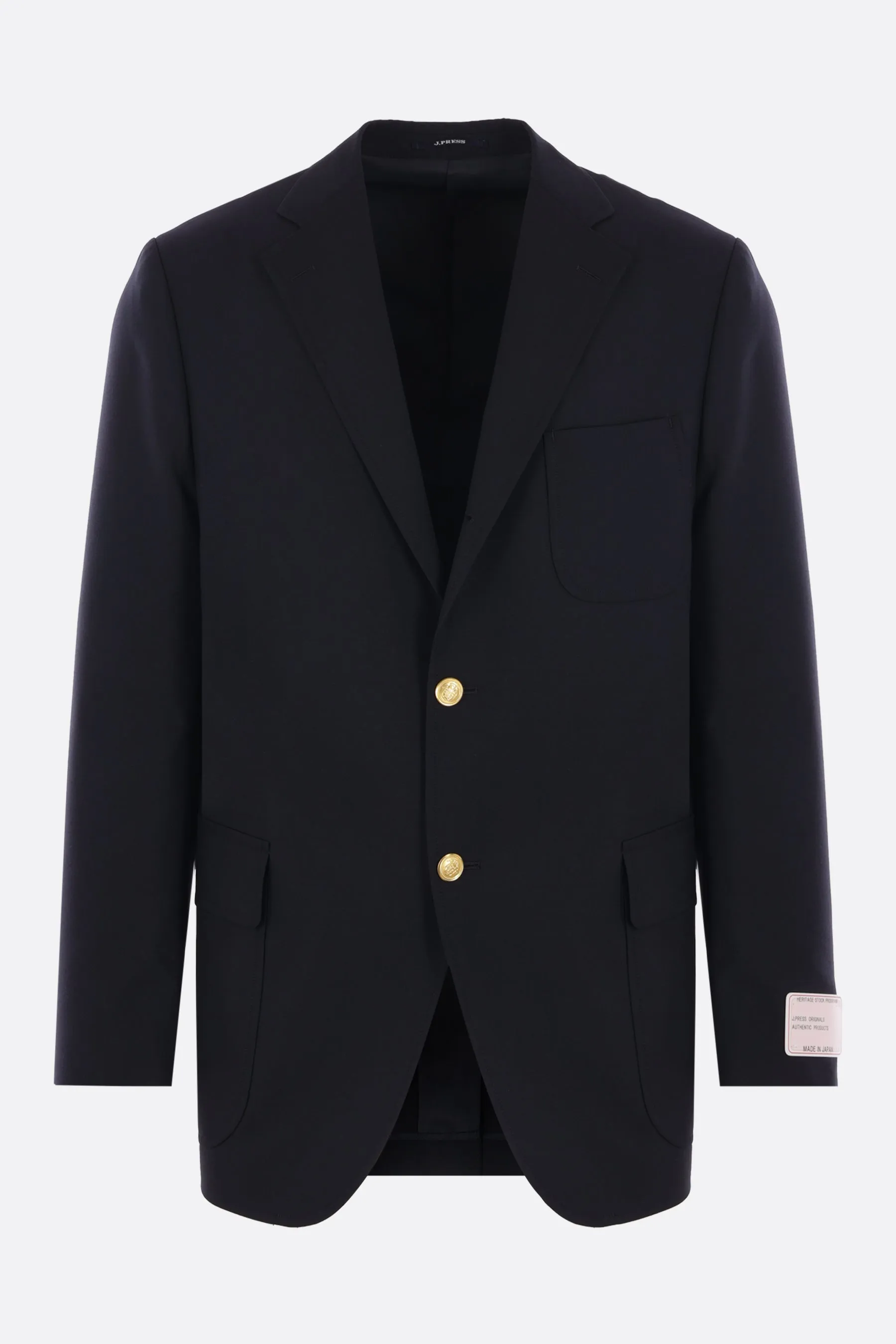 single-breasted jacket in wool