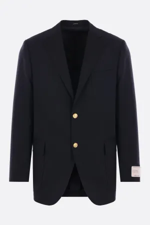 single-breasted jacket in wool