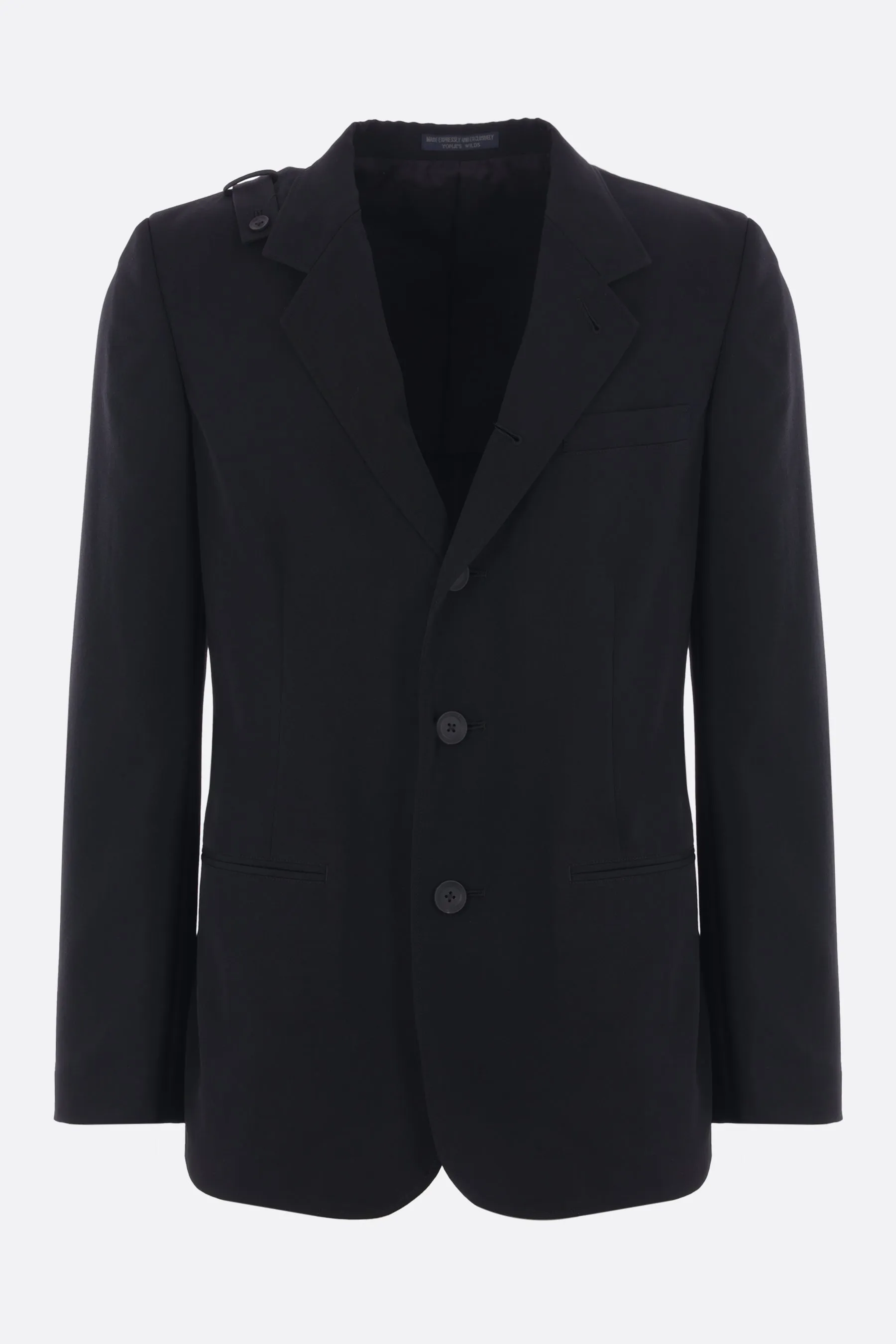 single-breasted jacket in wool
