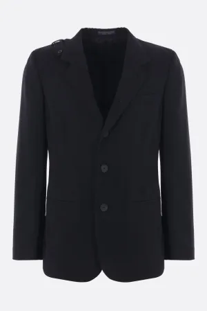 single-breasted jacket in wool