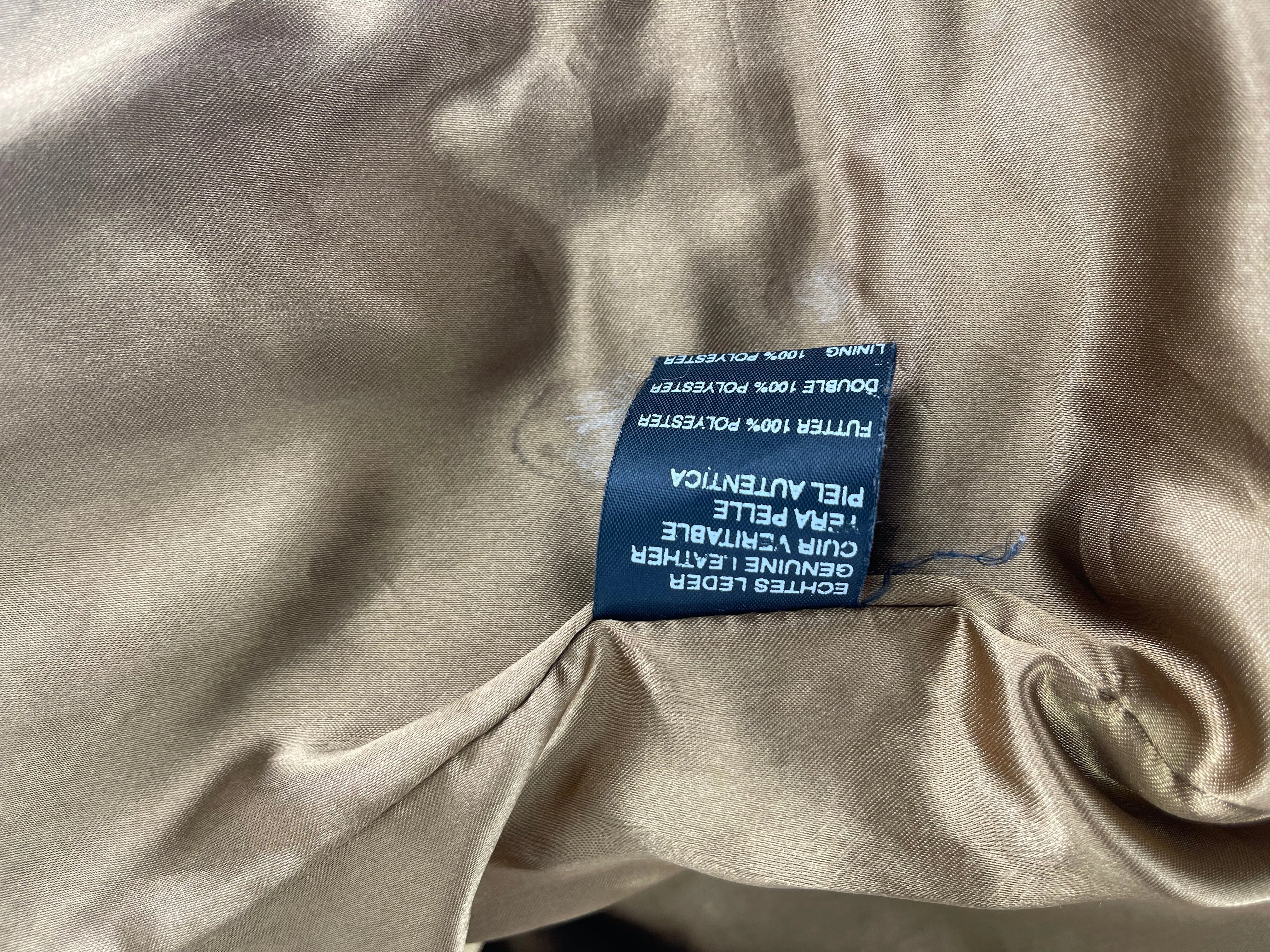 Stefanel Tan Suede Jacket - Size X-Large