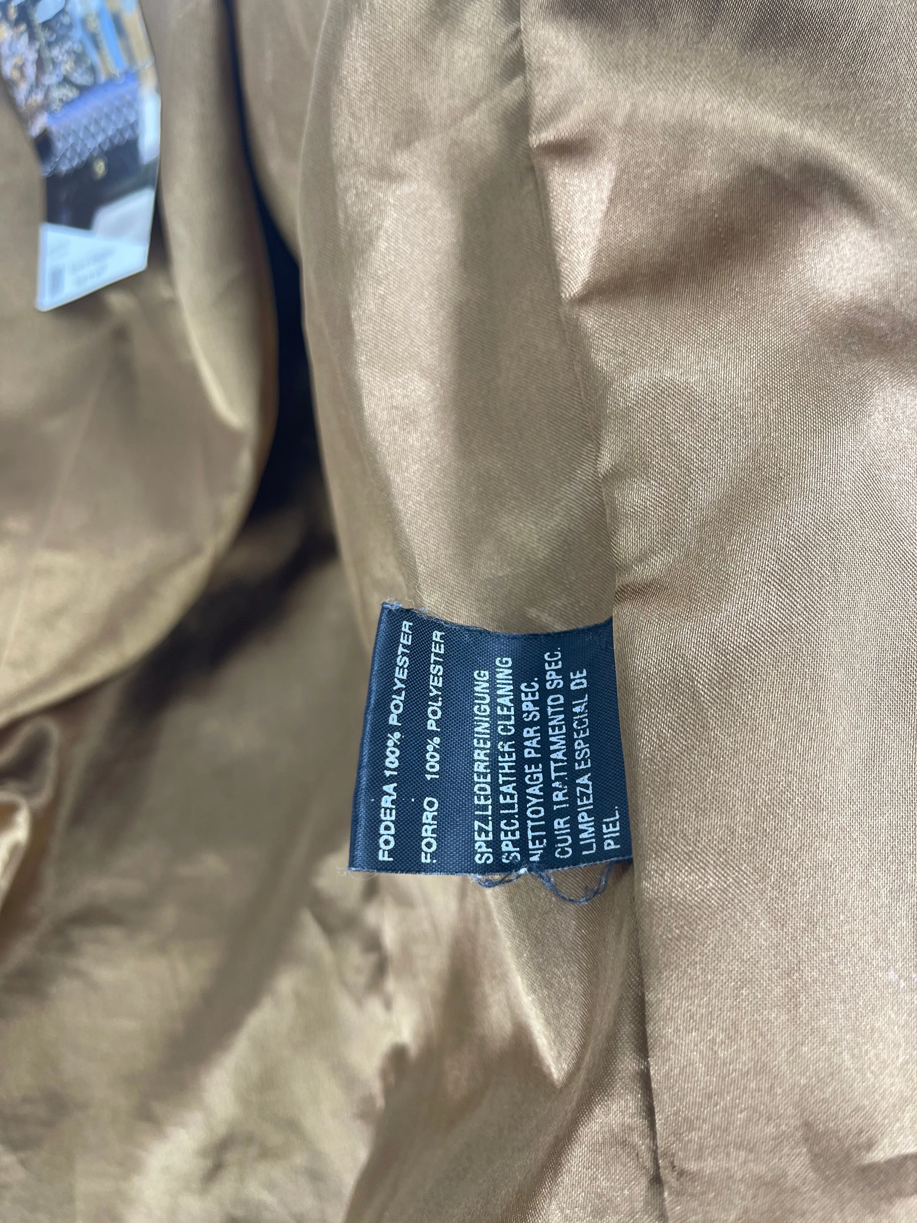 Stefanel Tan Suede Jacket - Size X-Large
