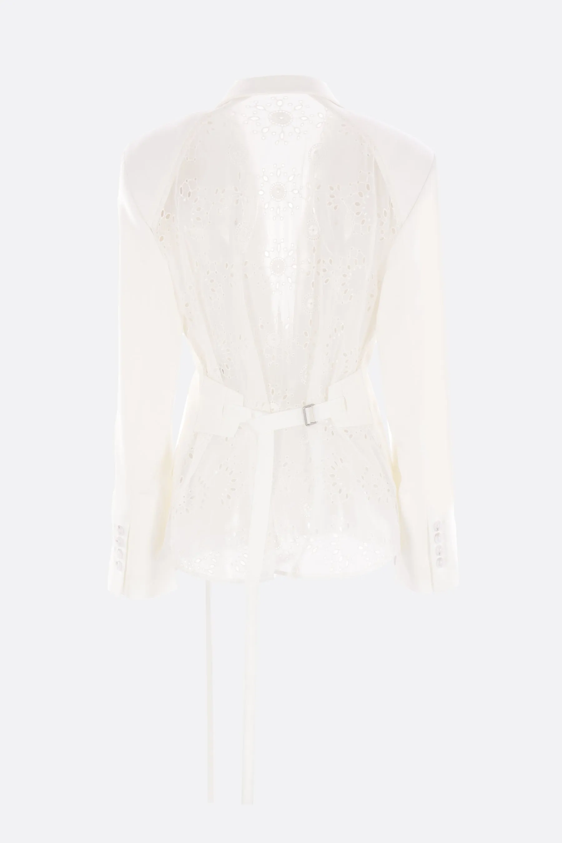Susa jacket in viscose and broderie anglaise