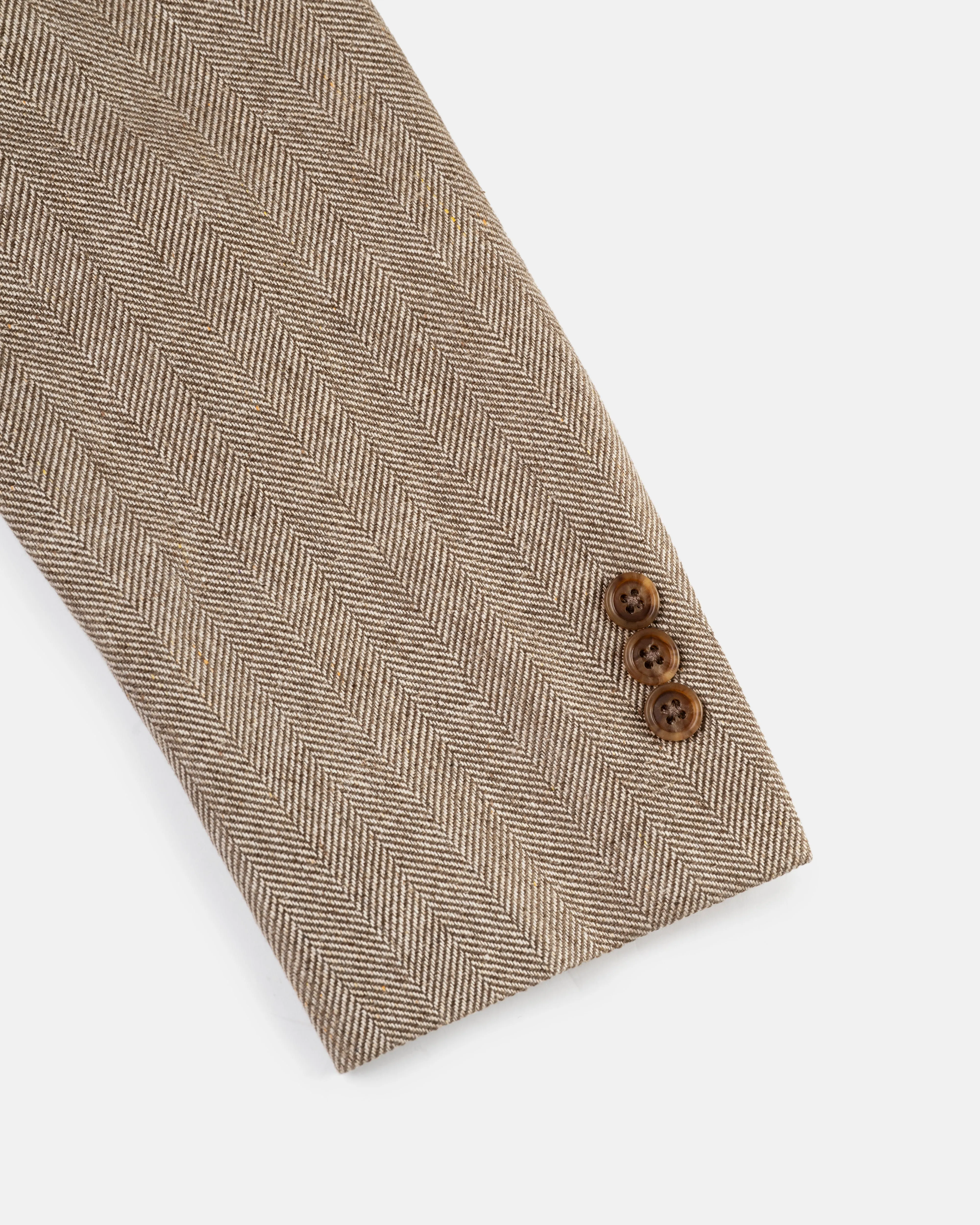 TAN HERRINGBONE SPORT COAT - MTO