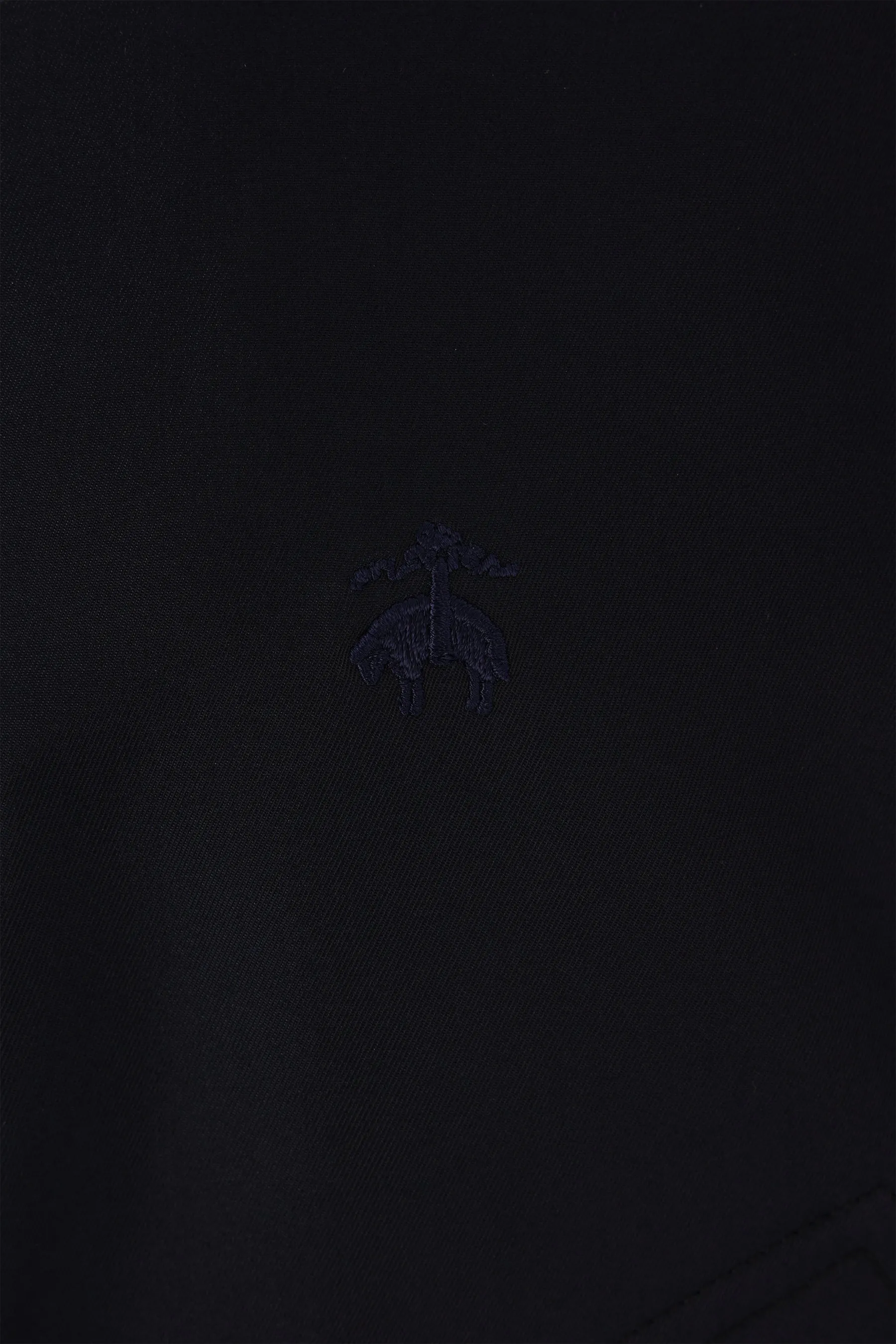 technical cotton jacket with embroidery