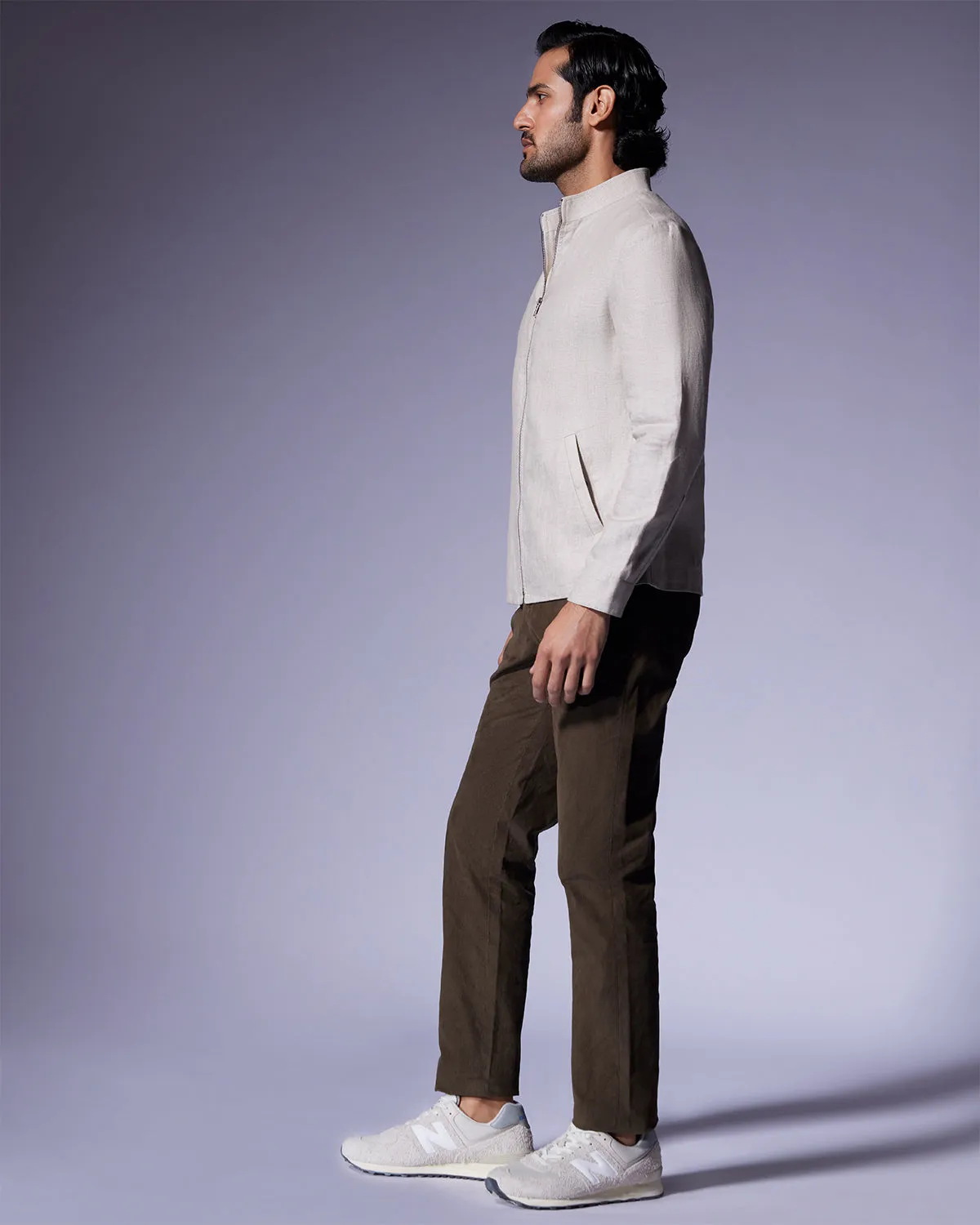 The Solaris Linen Jacket - Beige