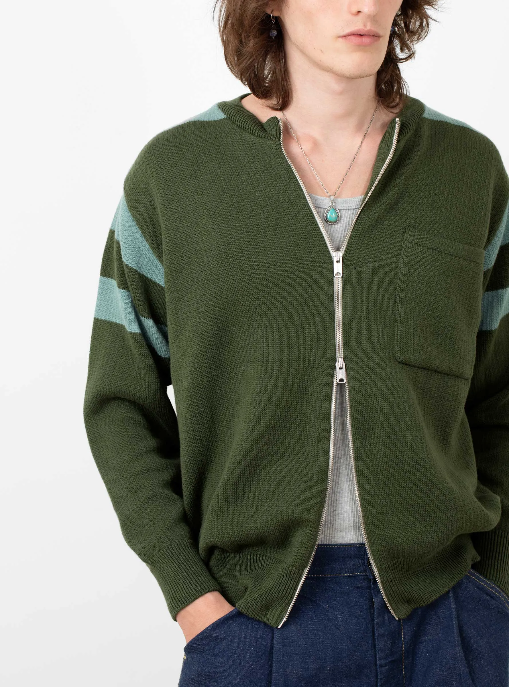 Track Knit Moss
