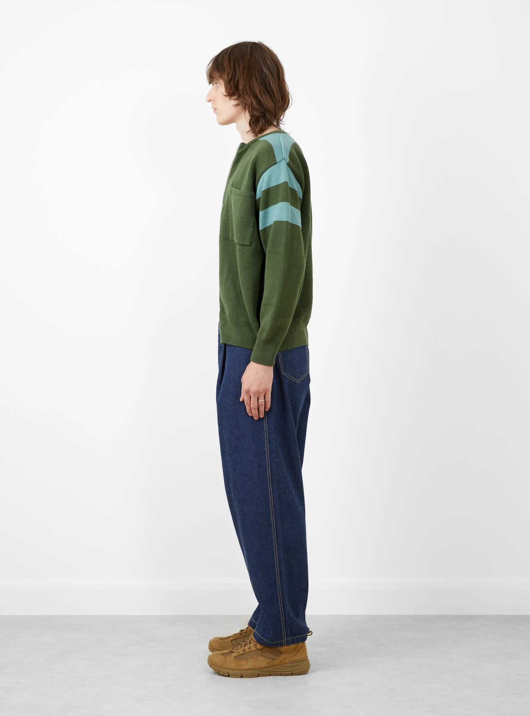 Track Knit Moss