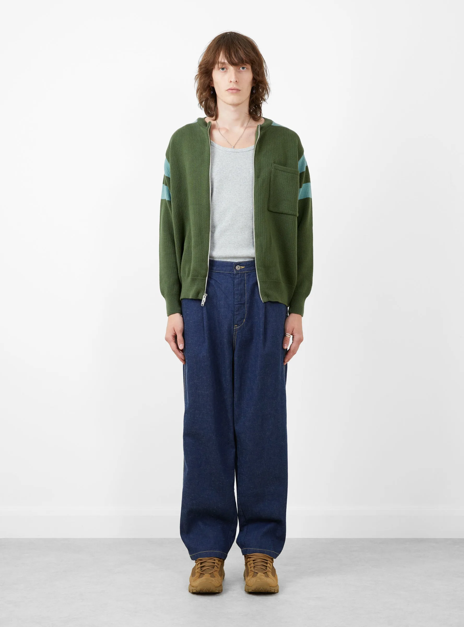 Track Knit Moss
