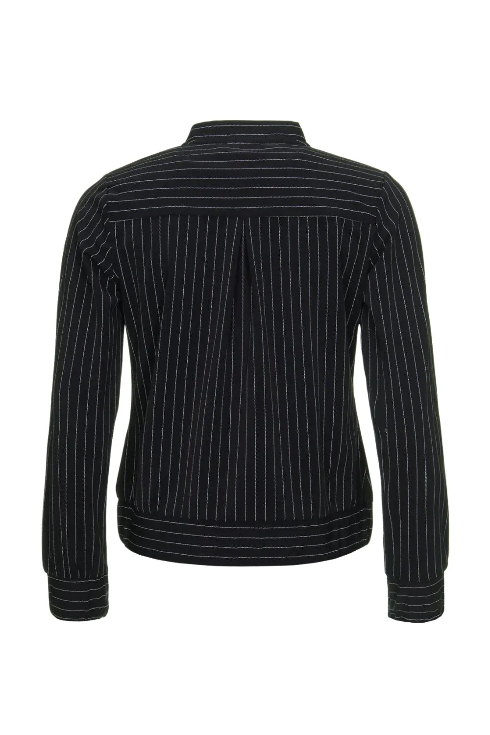 Travel jacket black pinstripe 202463