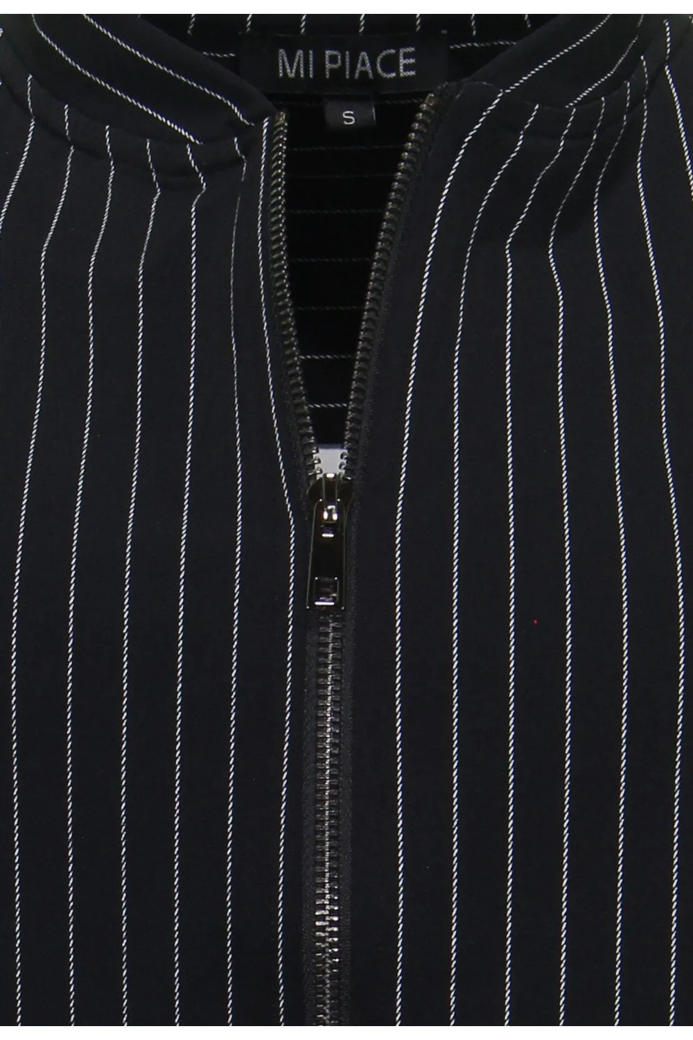 Travel jacket black pinstripe 202463