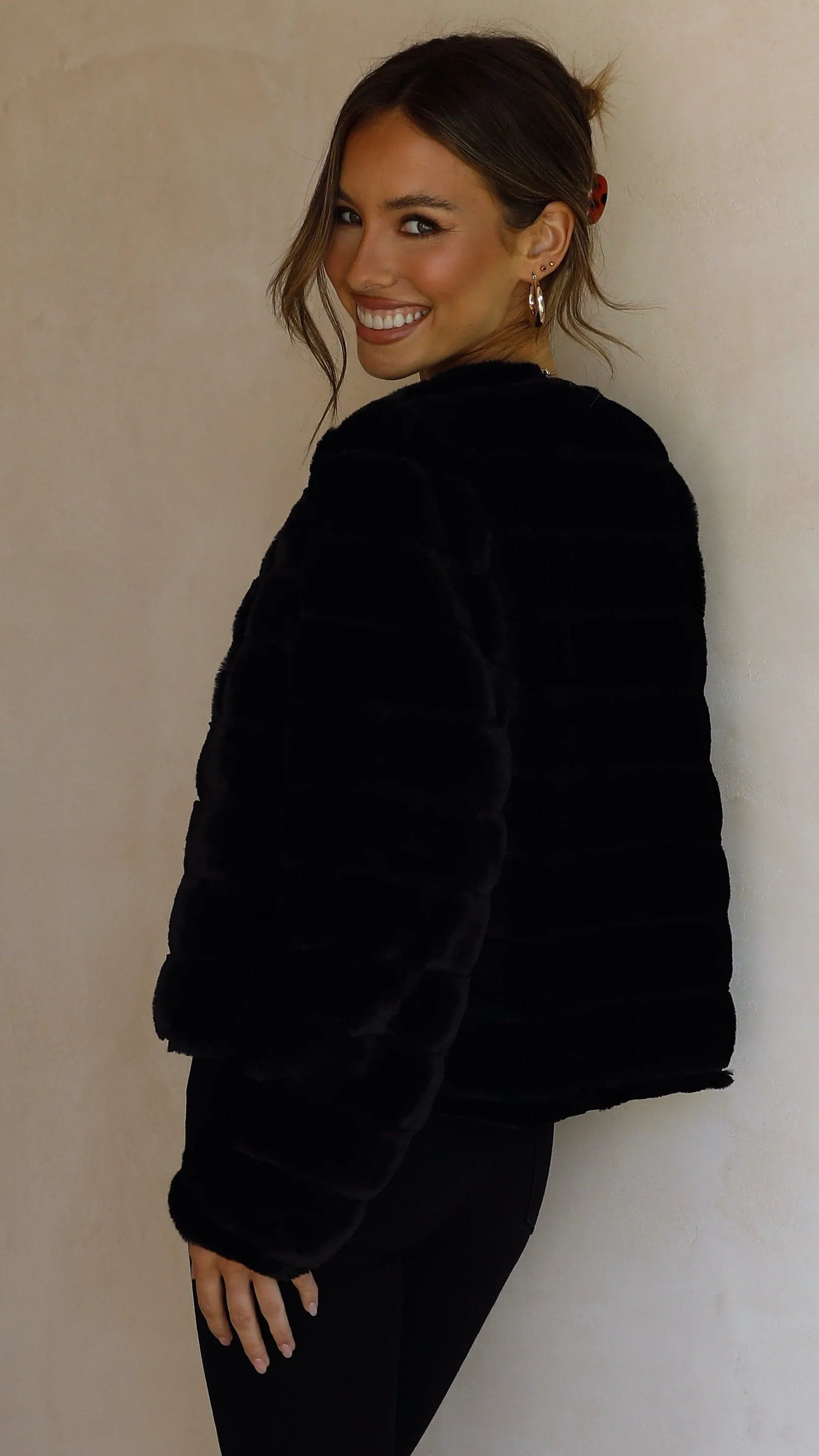 Tully Crop Jacket - Black