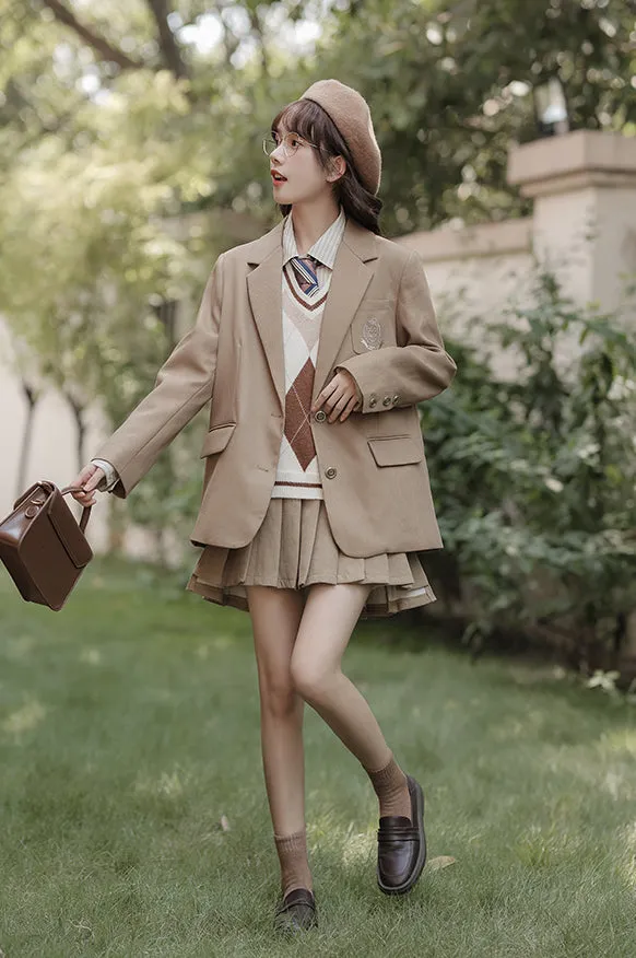 Varsity Prep Blazer (Khaki)