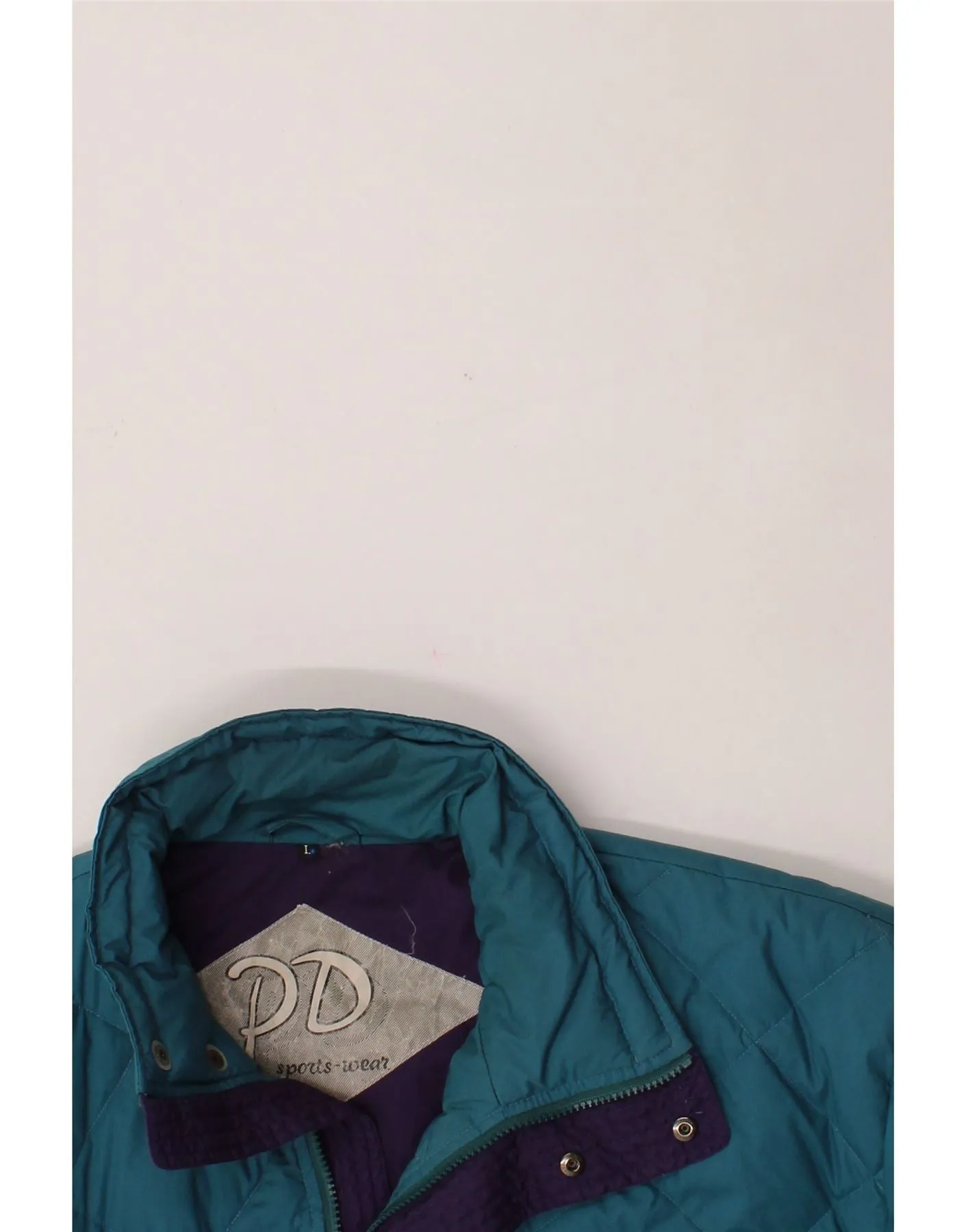 VINTAGE Mens Padded Jacket UK 40 Large Blue Polyester