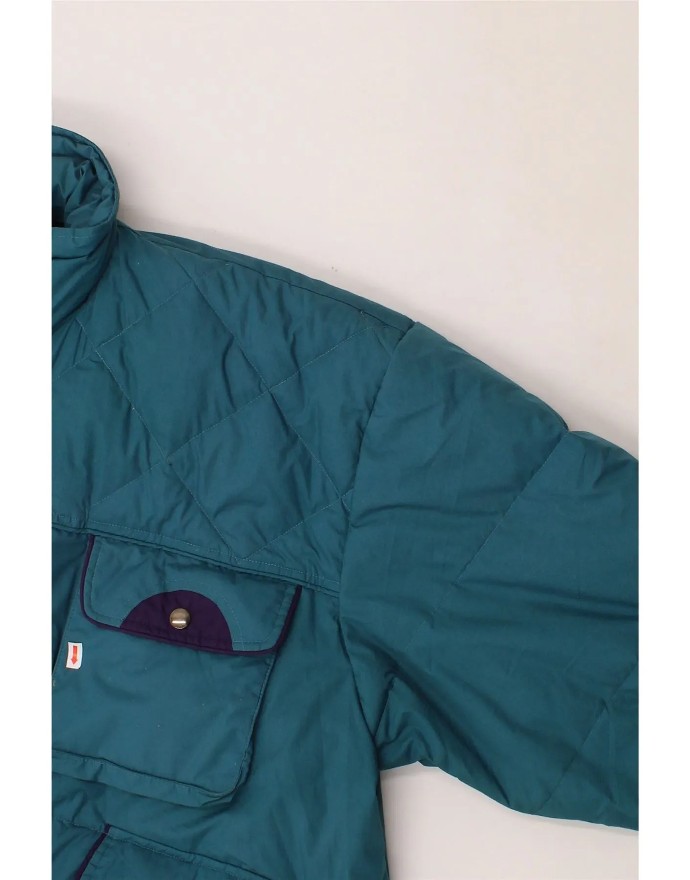 VINTAGE Mens Padded Jacket UK 40 Large Blue Polyester
