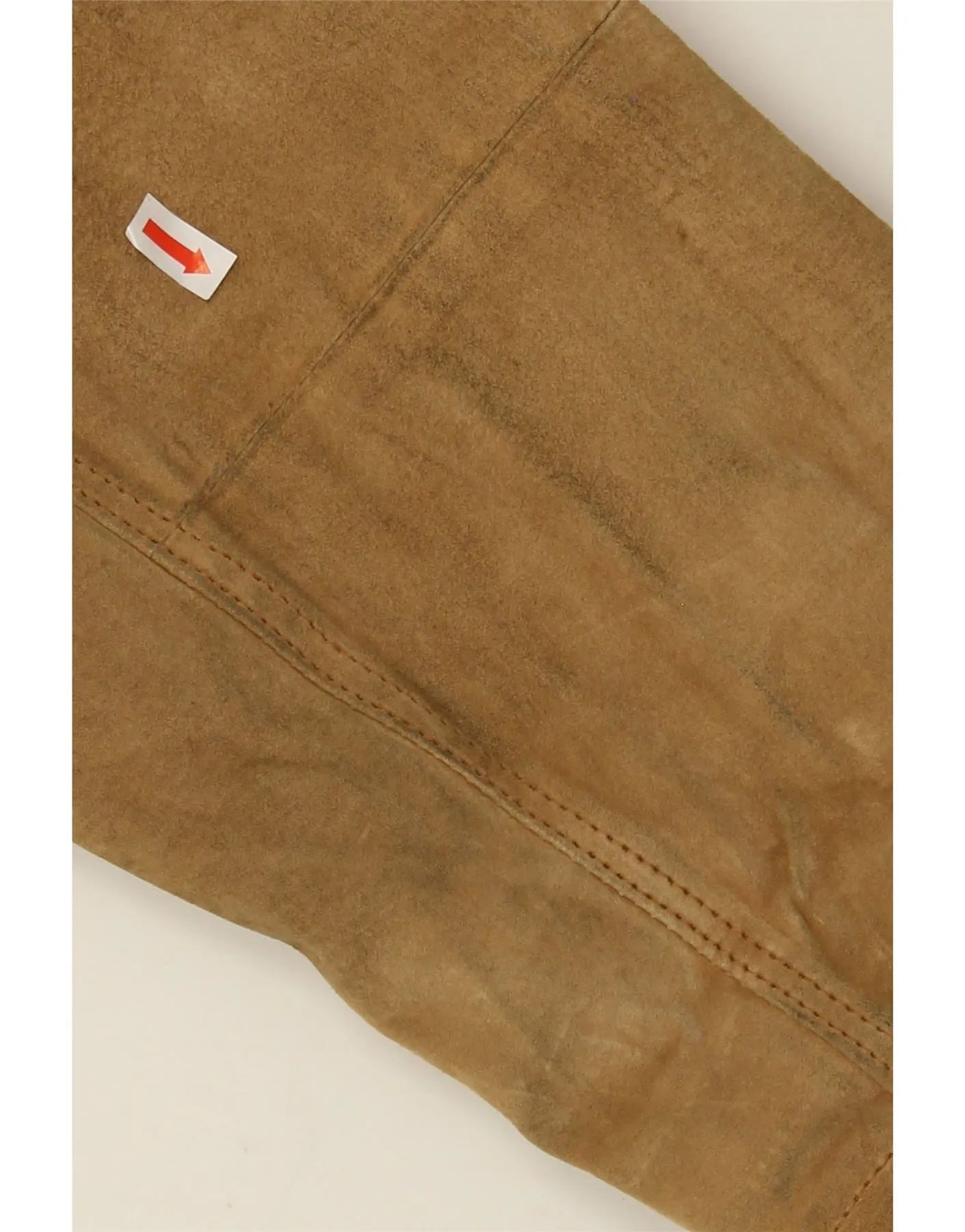 VINTAGE Mens Suede Jacket IT 50 Large Brown Leather