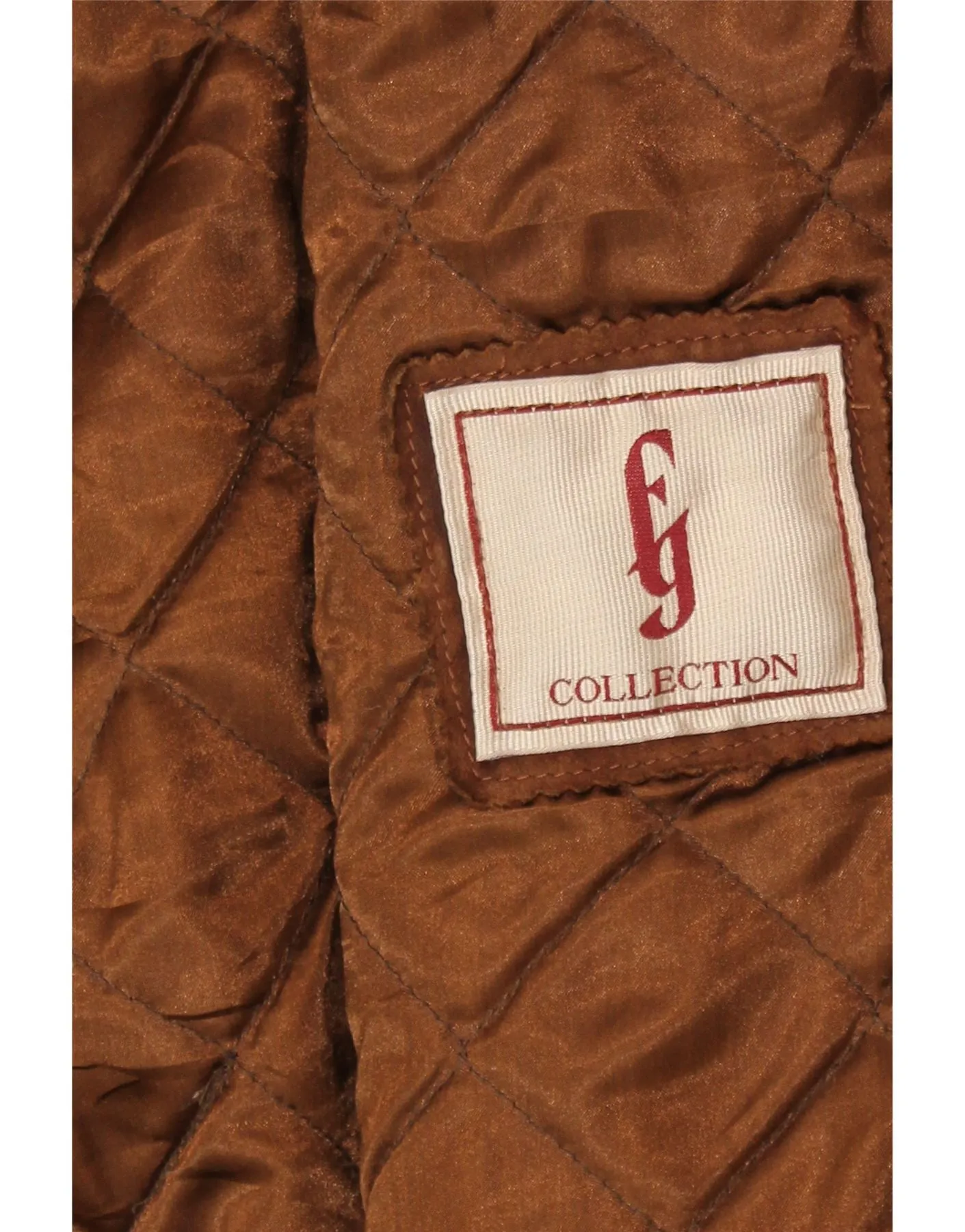 VINTAGE Womens Suede Overcoat UK 14 Large Brown Leather