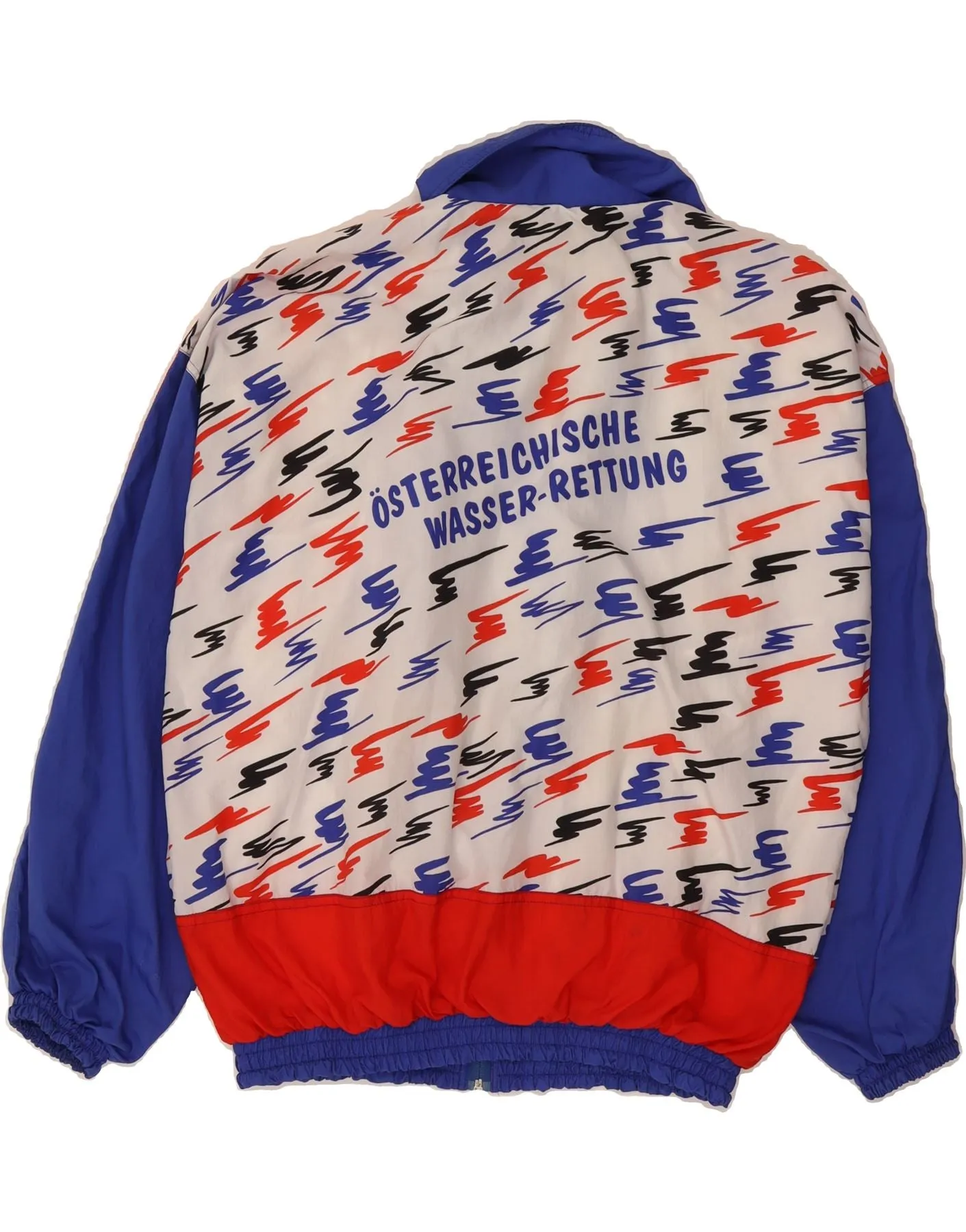 VINTAGE Womens Tracksuit Top Jacket UK 18 XL Multicoloured Colourblock