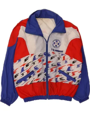 VINTAGE Womens Tracksuit Top Jacket UK 18 XL Multicoloured Colourblock
