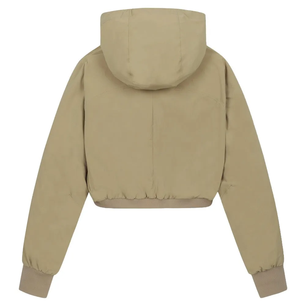 WAAC Bolero Hoodie Golf Jacket Light Brown - FW24 Women