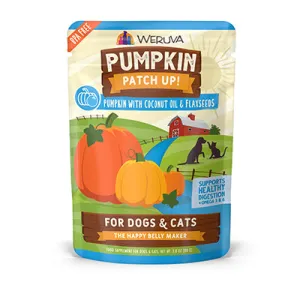 Weruva Pumpkin Patch Up! Pumpkin with Coconut Oil & Flaxseeds Supplement Pouch