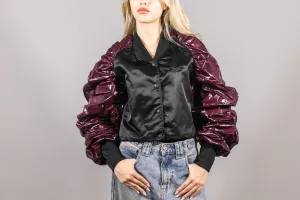Women's Reebok Puff Sleeve Bomber Jacket