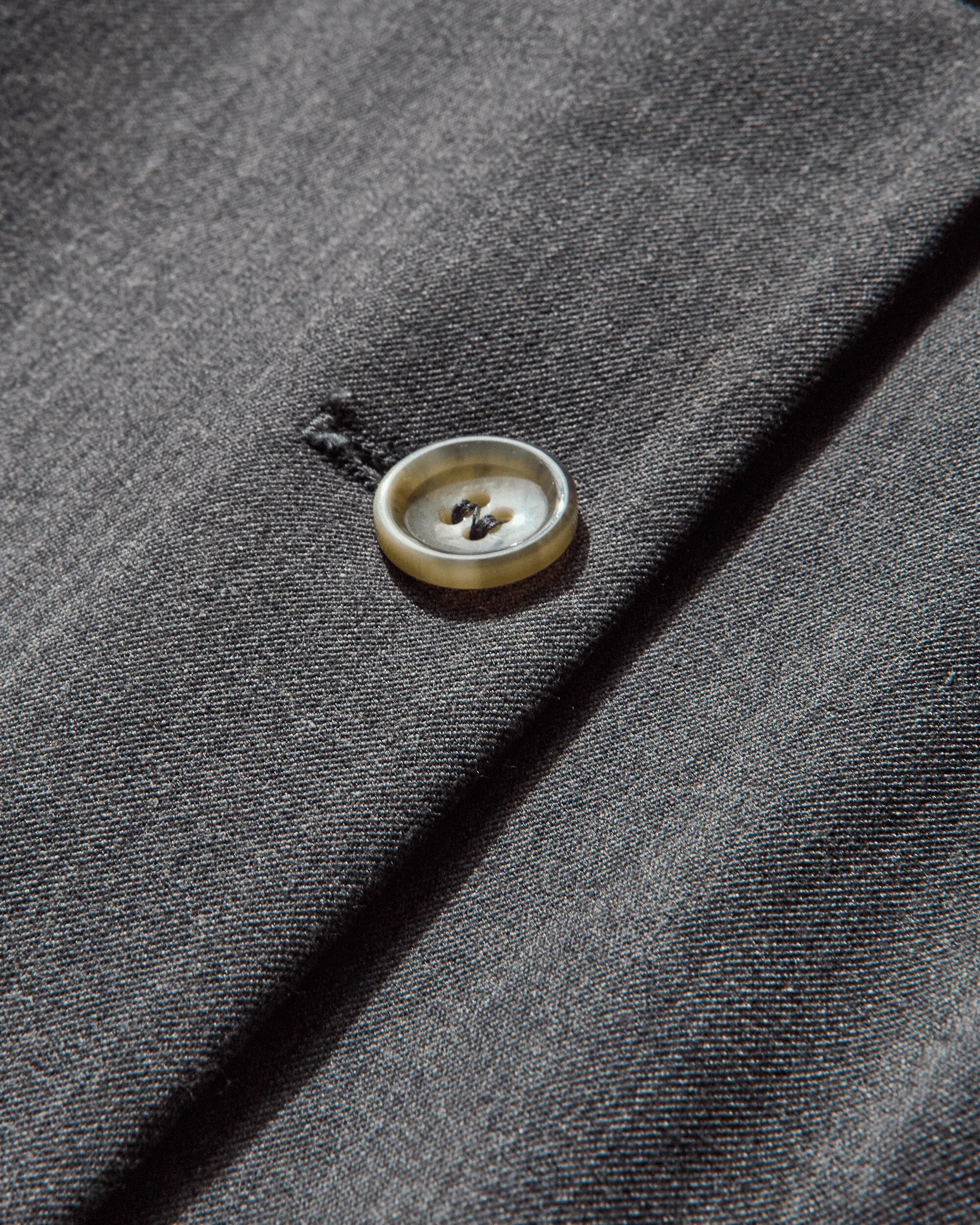Women's Wool Single Line Trench Coat Grey